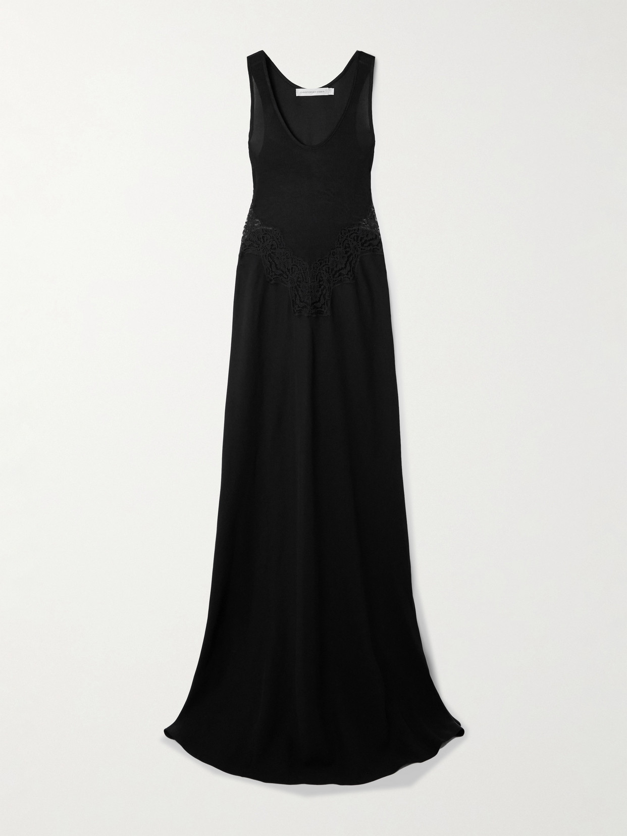Christopher Esber Verna Lace-trimmed Maxi Dress In Black