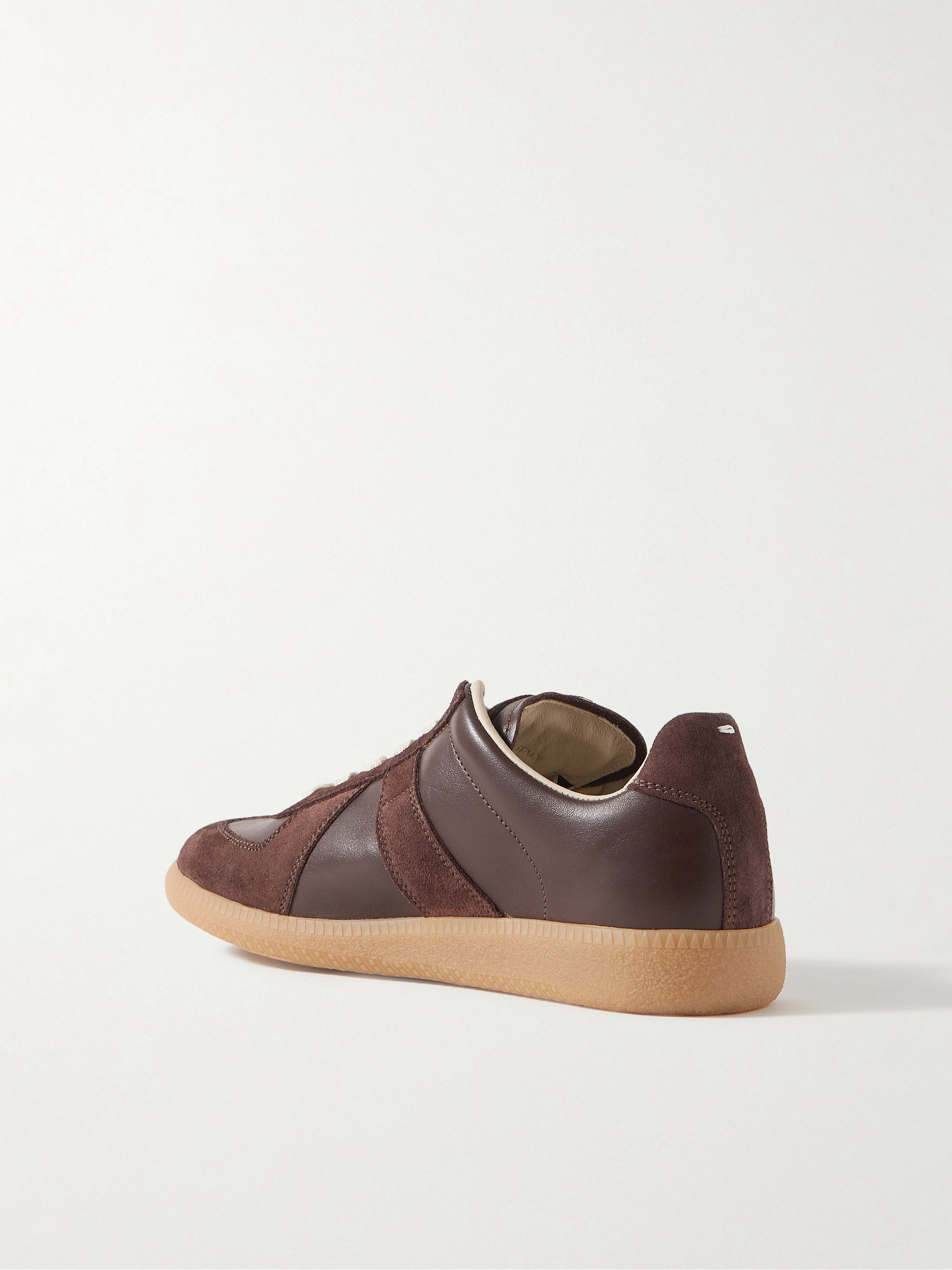 Maison Margiela Replica suede and leather sneakers