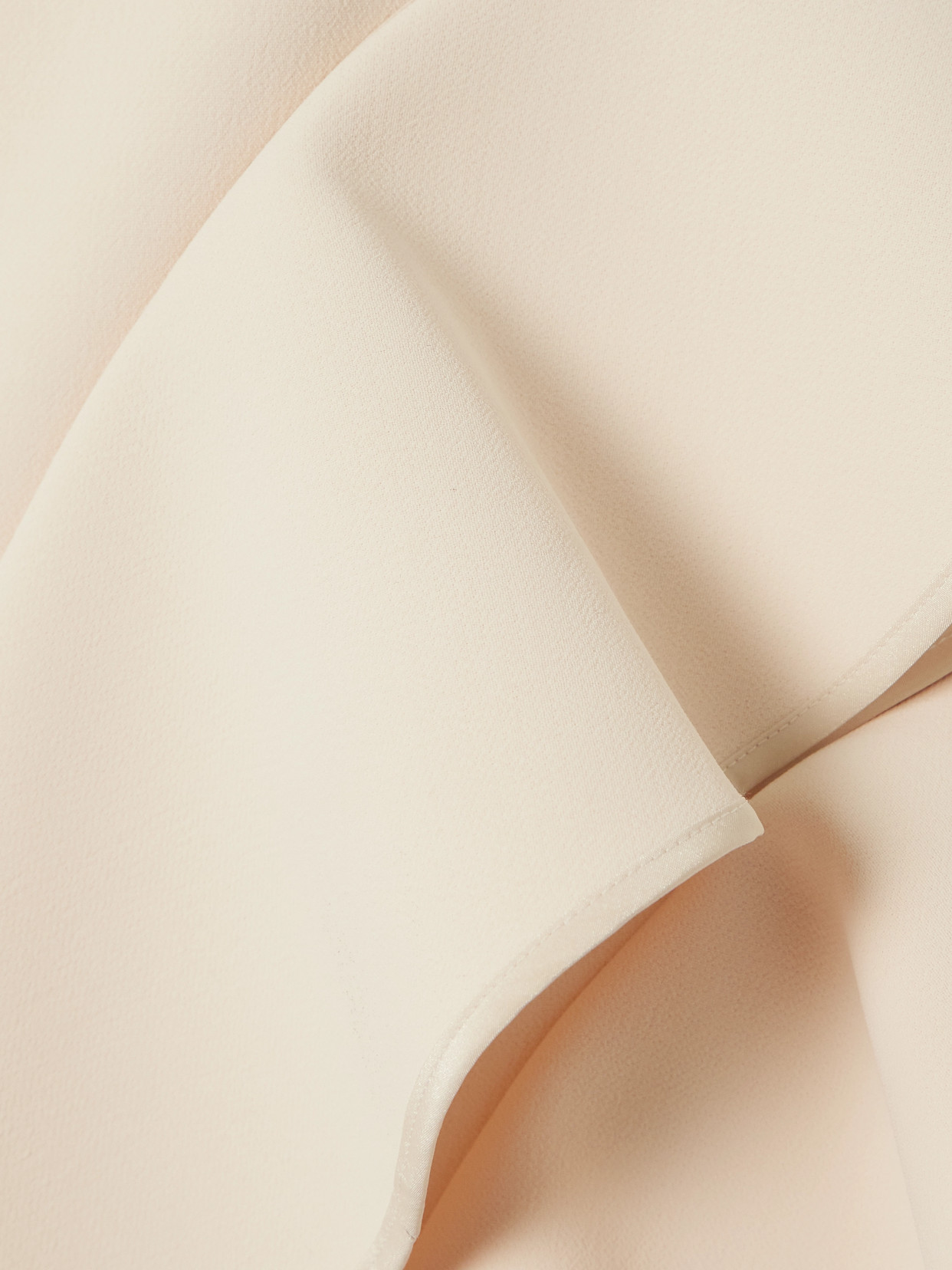 Maticevski Rhythm Strapless Ruffled Crepe Midi Dress In Cream