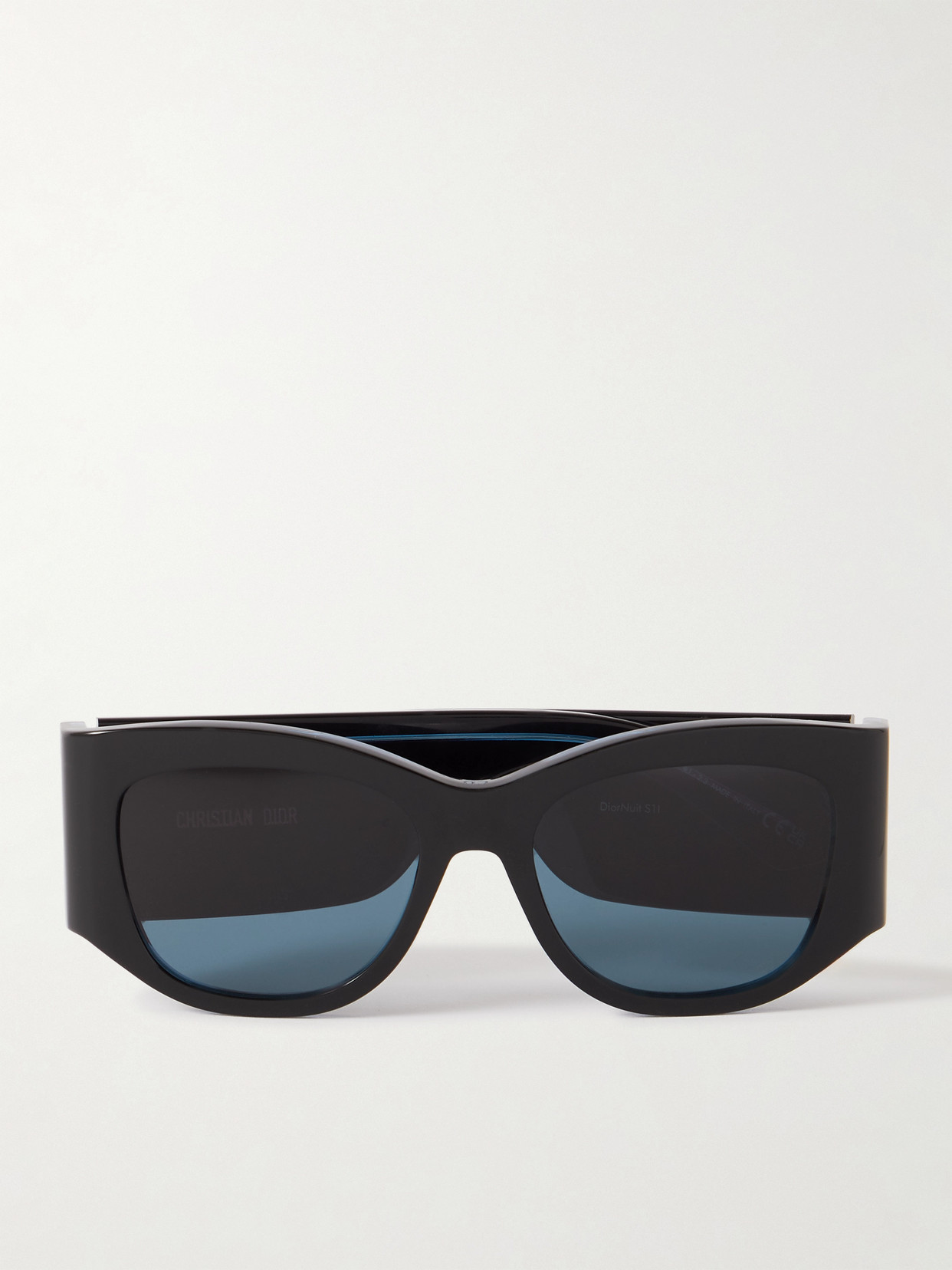 Dior Nuit S11 D-frame Two-tone Acetate Sunglasses In Black