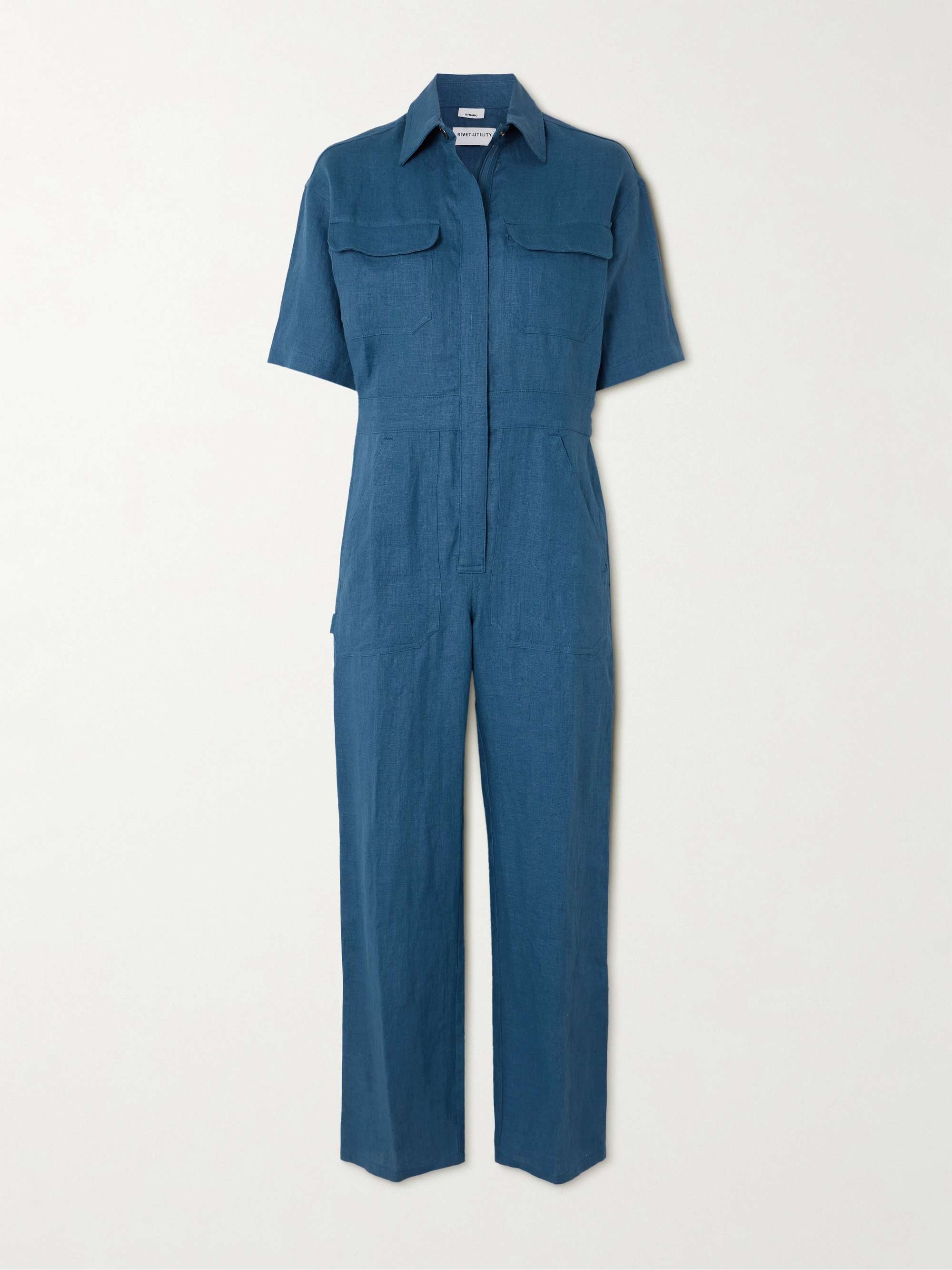 RIVET UTILITY Dynamo linen jumpsuit NETAPORTER