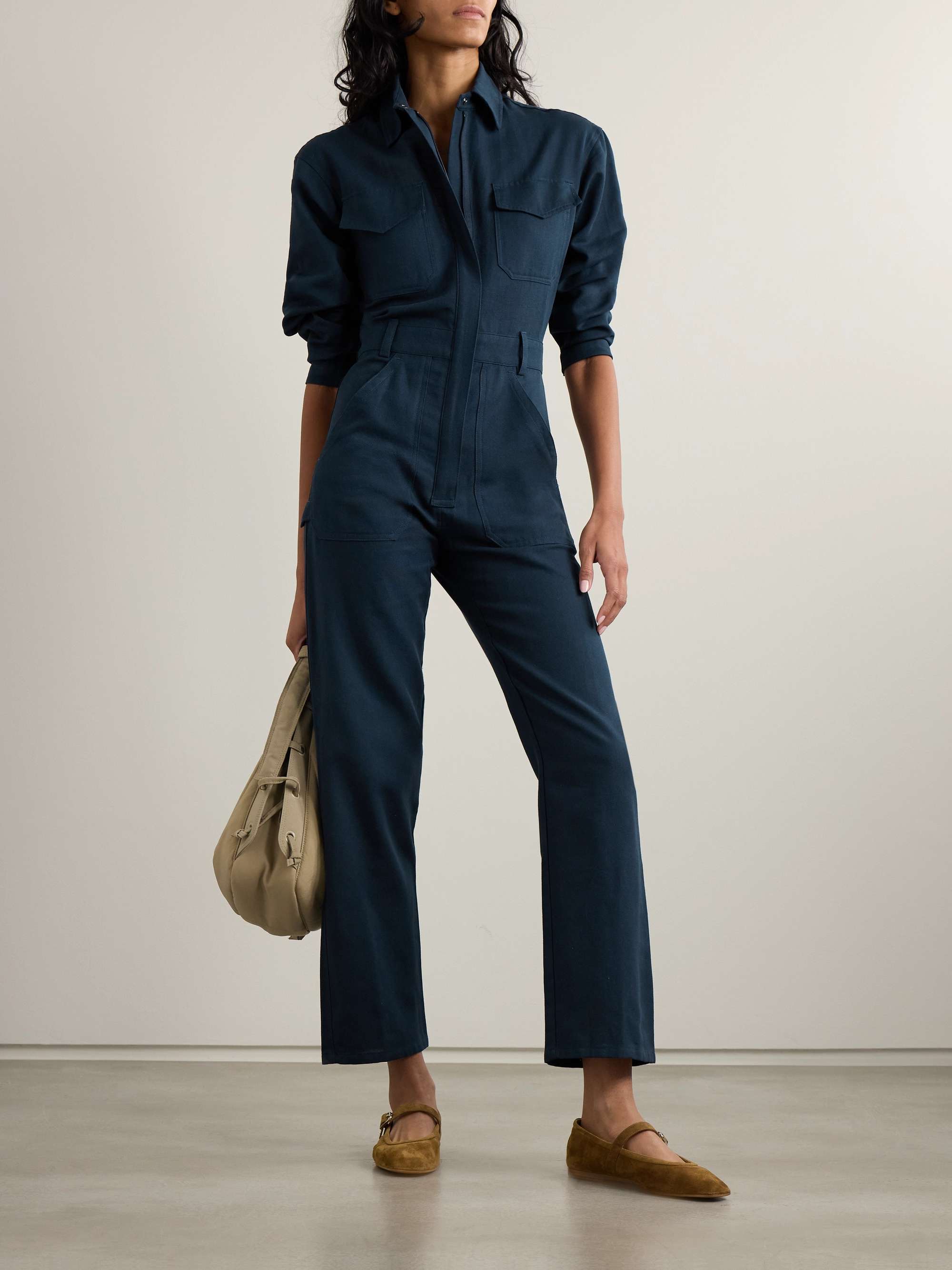 RIVET UTILITY Powerhouse cottontwill jumpsuit NETAPORTER
