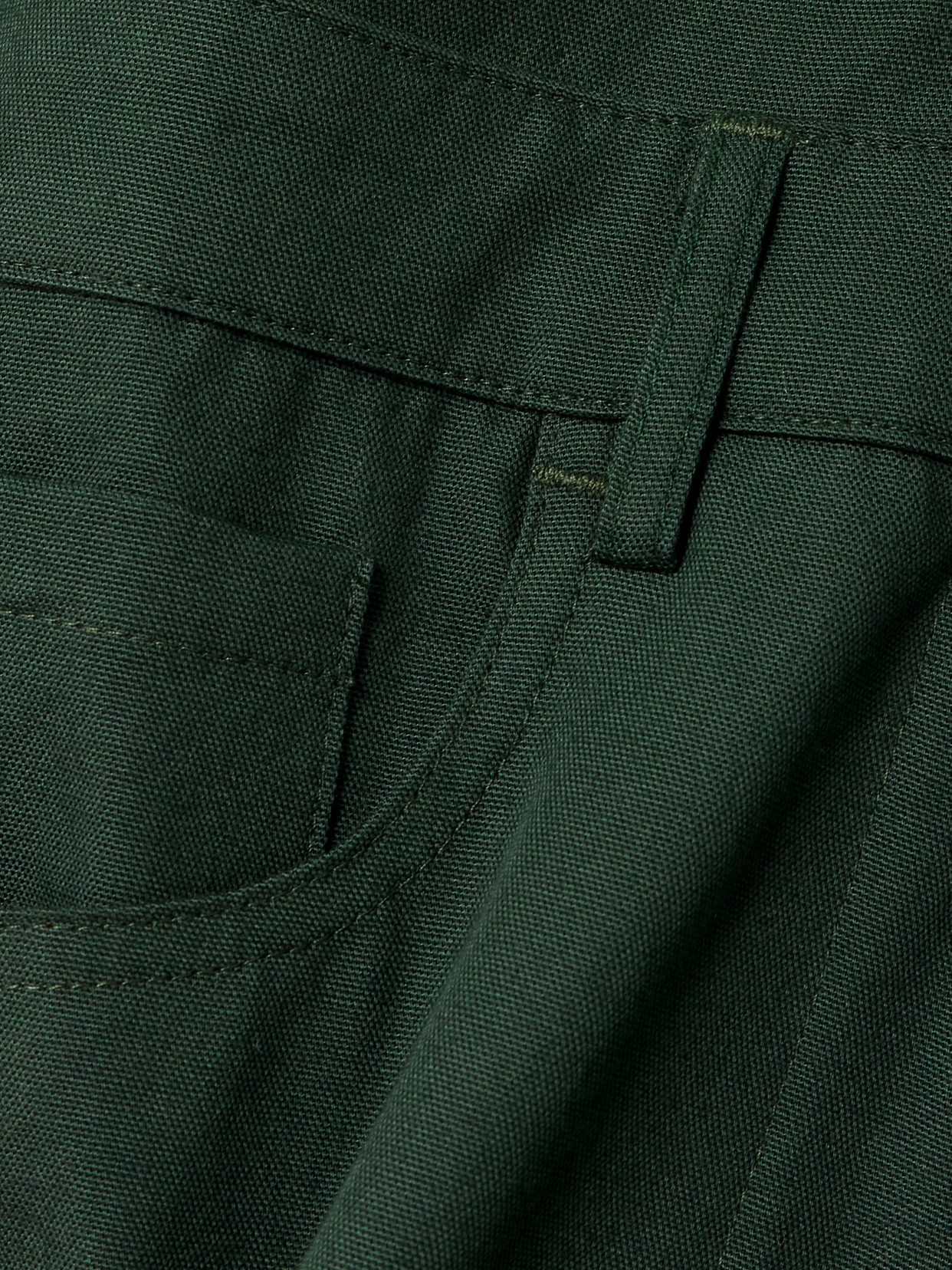 Rivet Utility Boyfriend Cotton-canvas Jumpsuit In Green