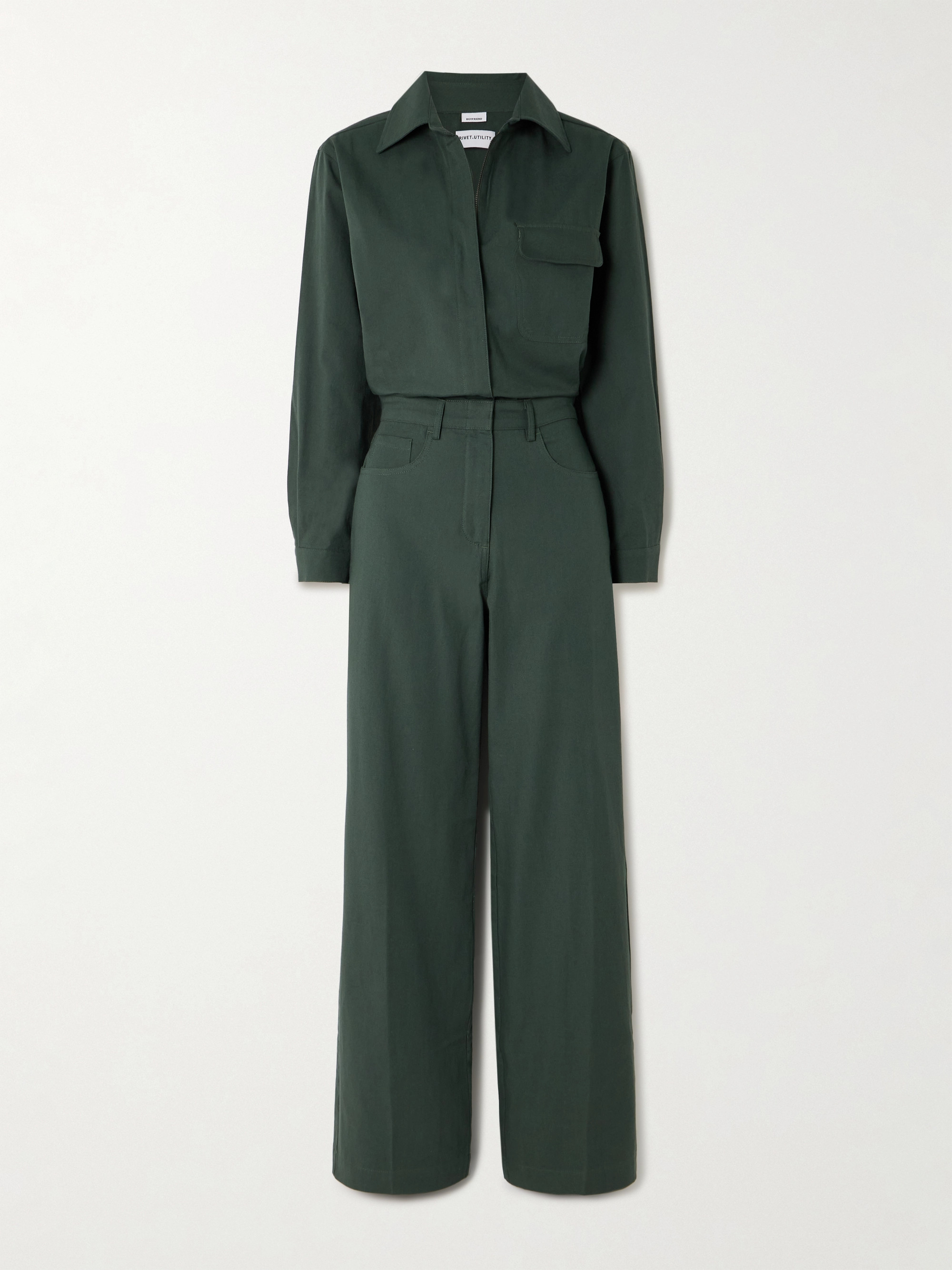 RIVET UTILITY Boyfriend cotton-canvas jumpsuit thumbnail