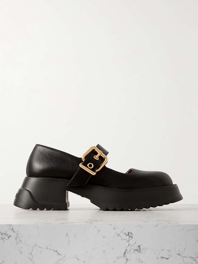 Marni Leather Mary Jane Pumps