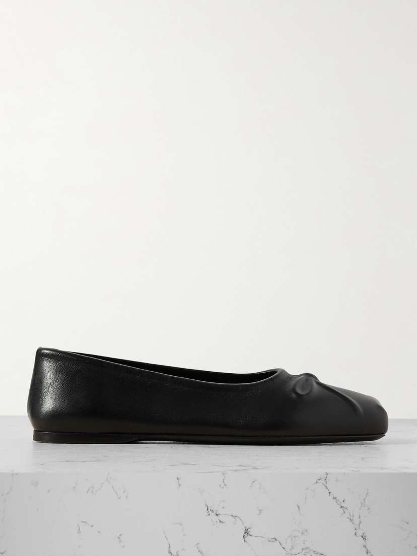 Marni Embossed Leather Ballet Flats