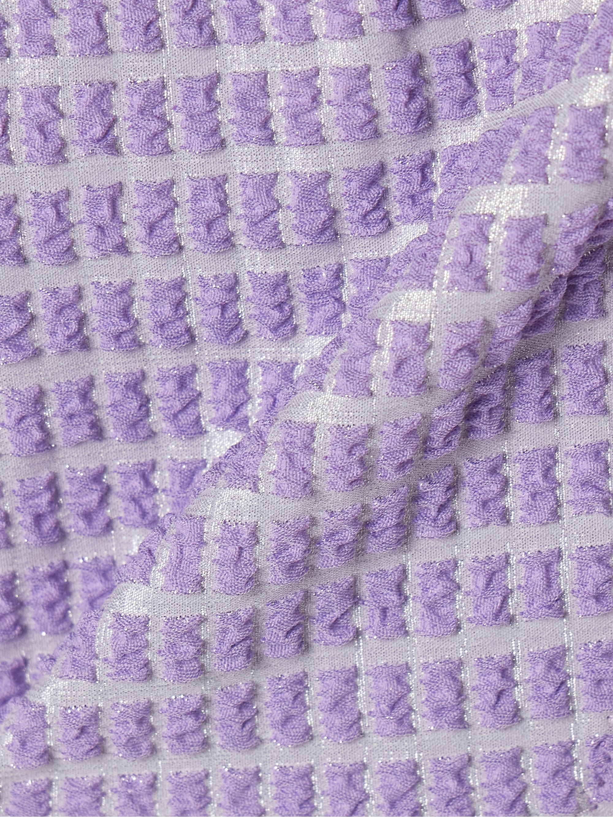 Lisa Marie Fernandez Metallic seersucker halterneck bikini thumbnail