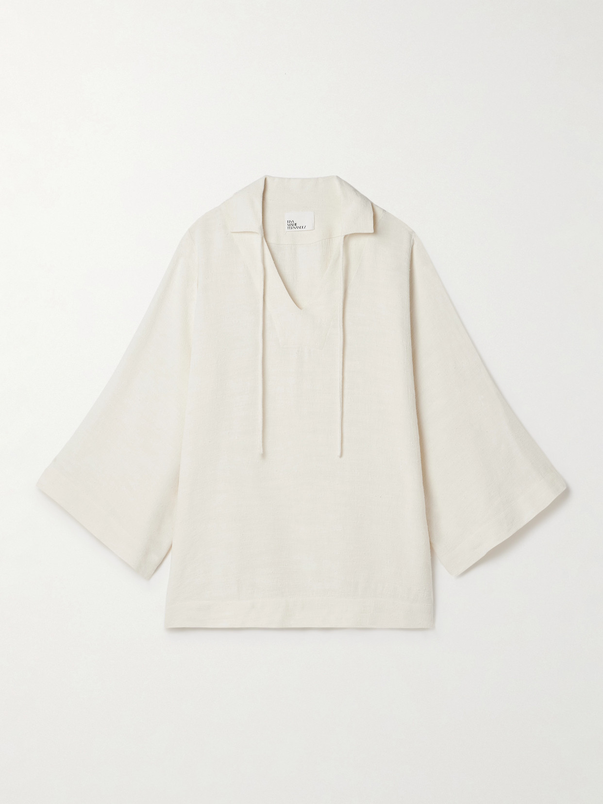 Lisa Marie Fernandez Woven Tunic In Ivory