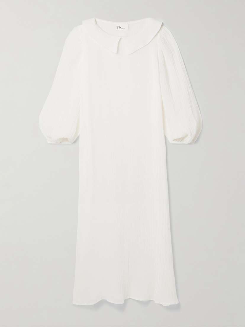 Lisa Marie Fernandez Mia Linen-blend Gauze Maxi Dress