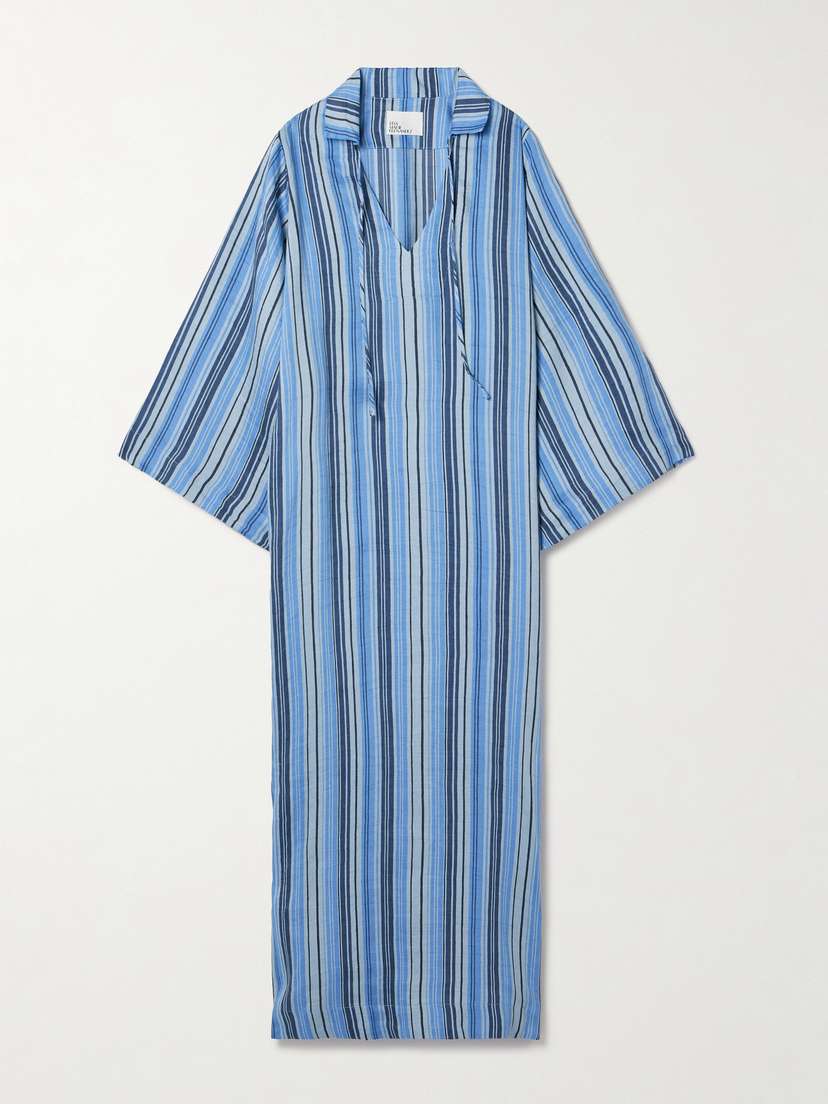 Lisa Marie Fernandez Striped Woven Kaftan
