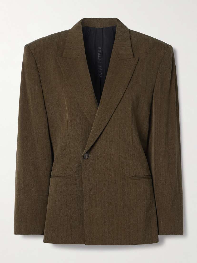 Petar Petrov The Big Spender Woven Blazer