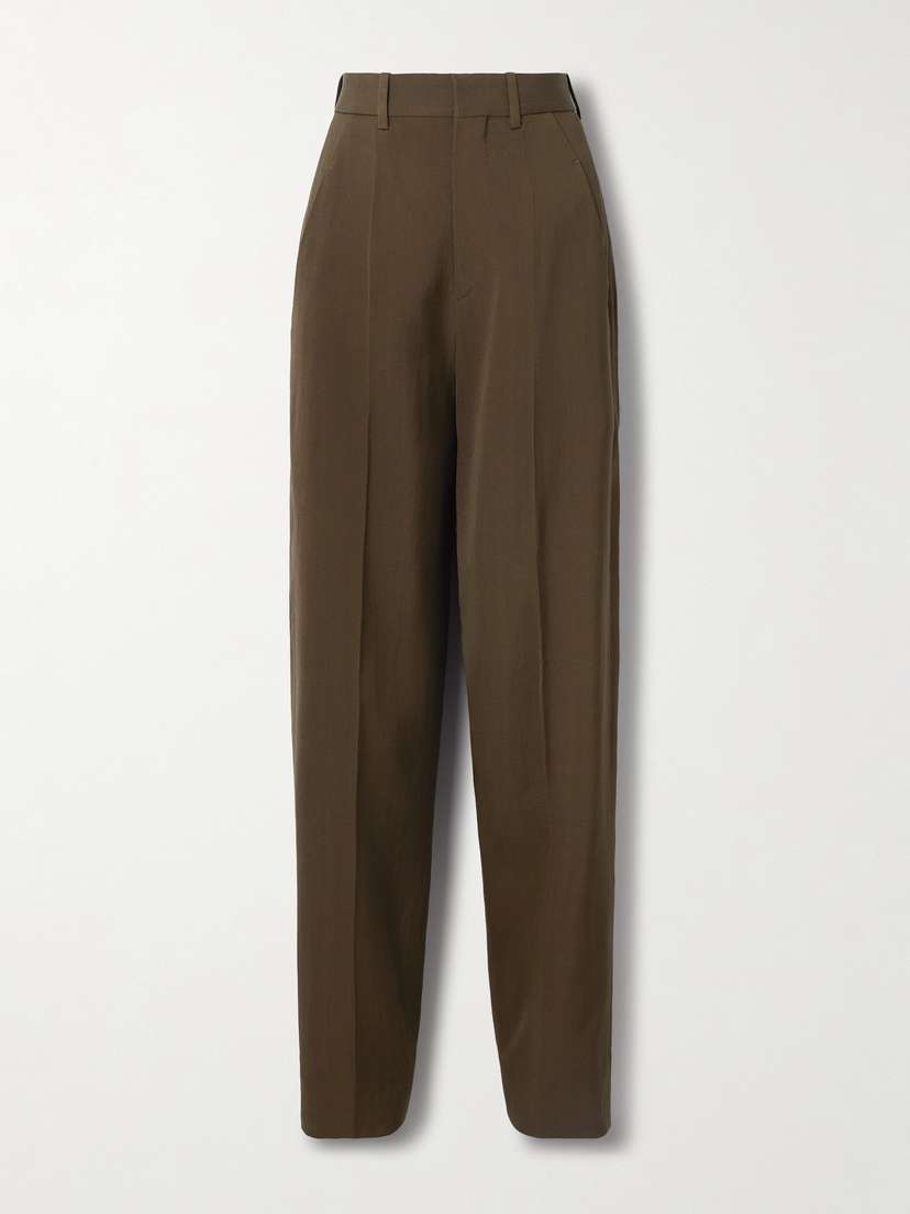 Petar Petrov The Big Spender Woven Wide-leg Pants