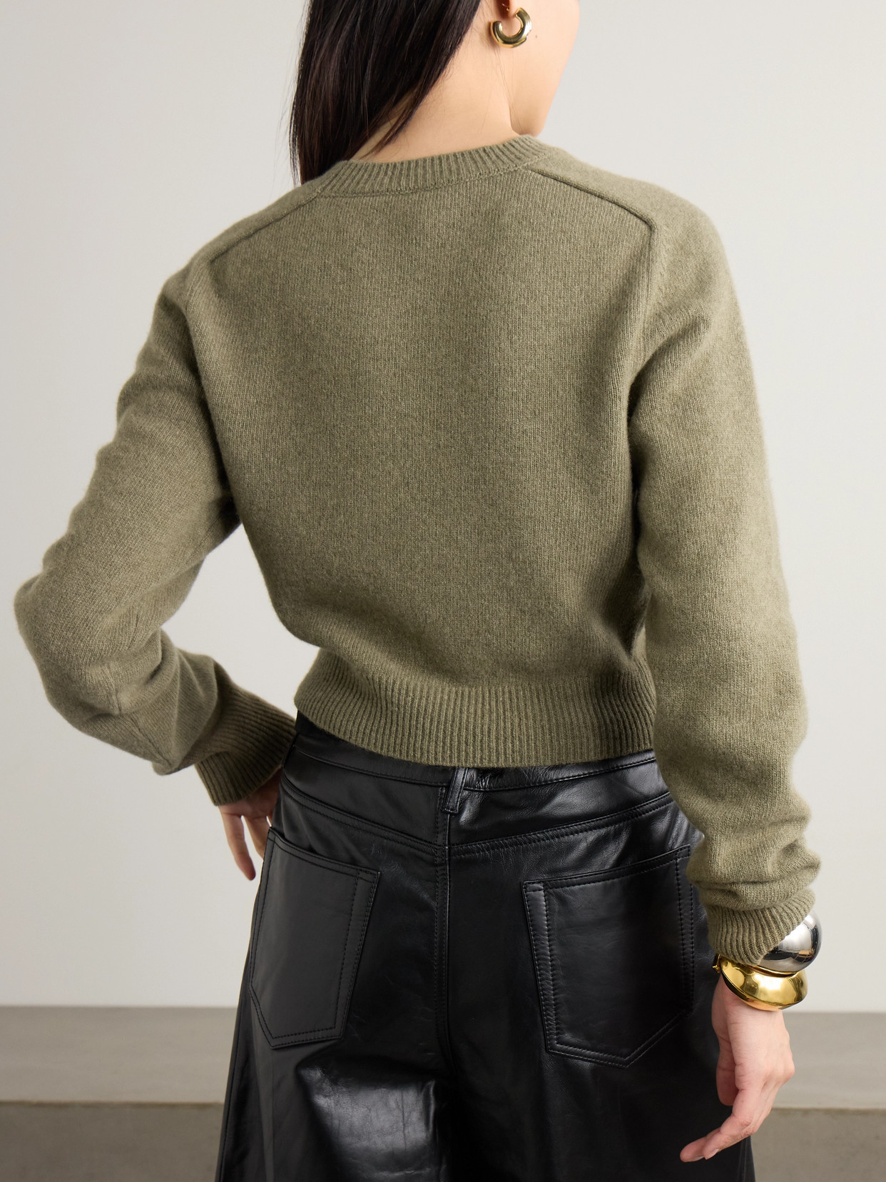 Bad Romance Cropped Wool And Cashmere-Blend Sweater