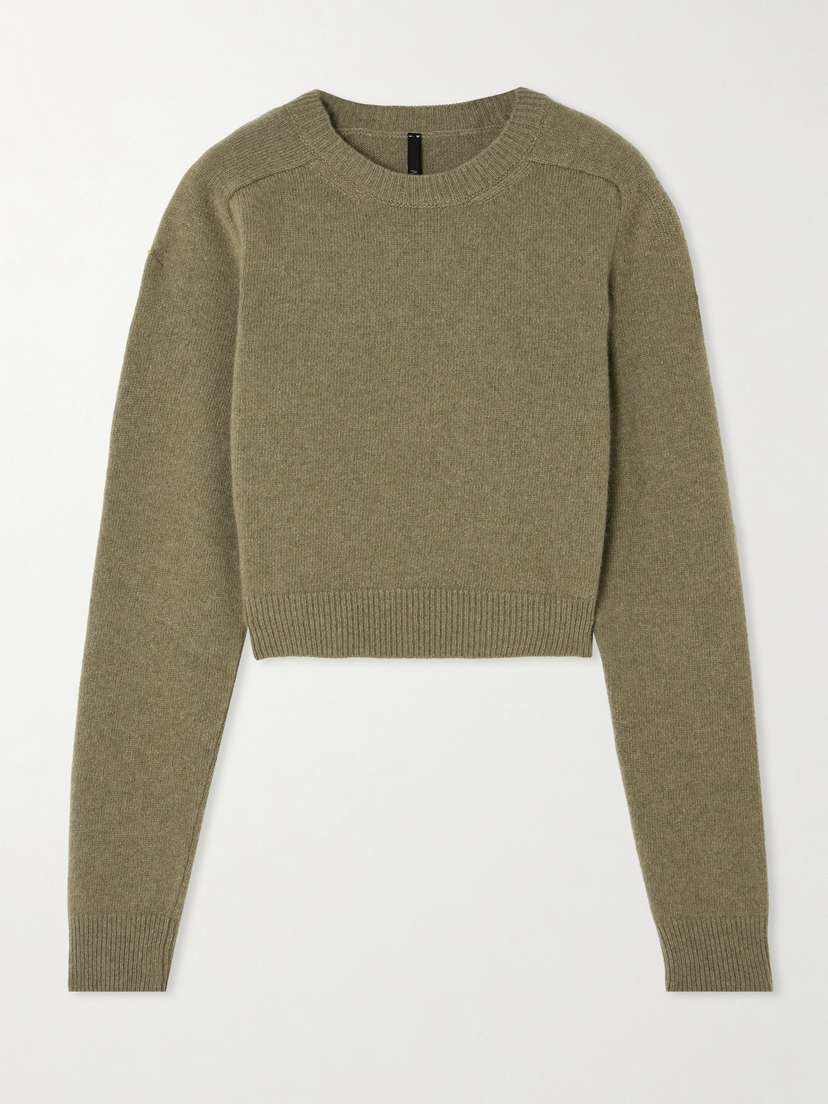 Petar Petrov Bad Romance Cropped Wool And Cashmere-blend Sweater