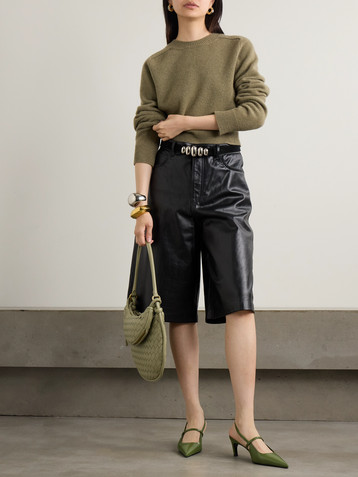 Petar Petrov Bad Romance cropped wool and cashmere-blend sweater