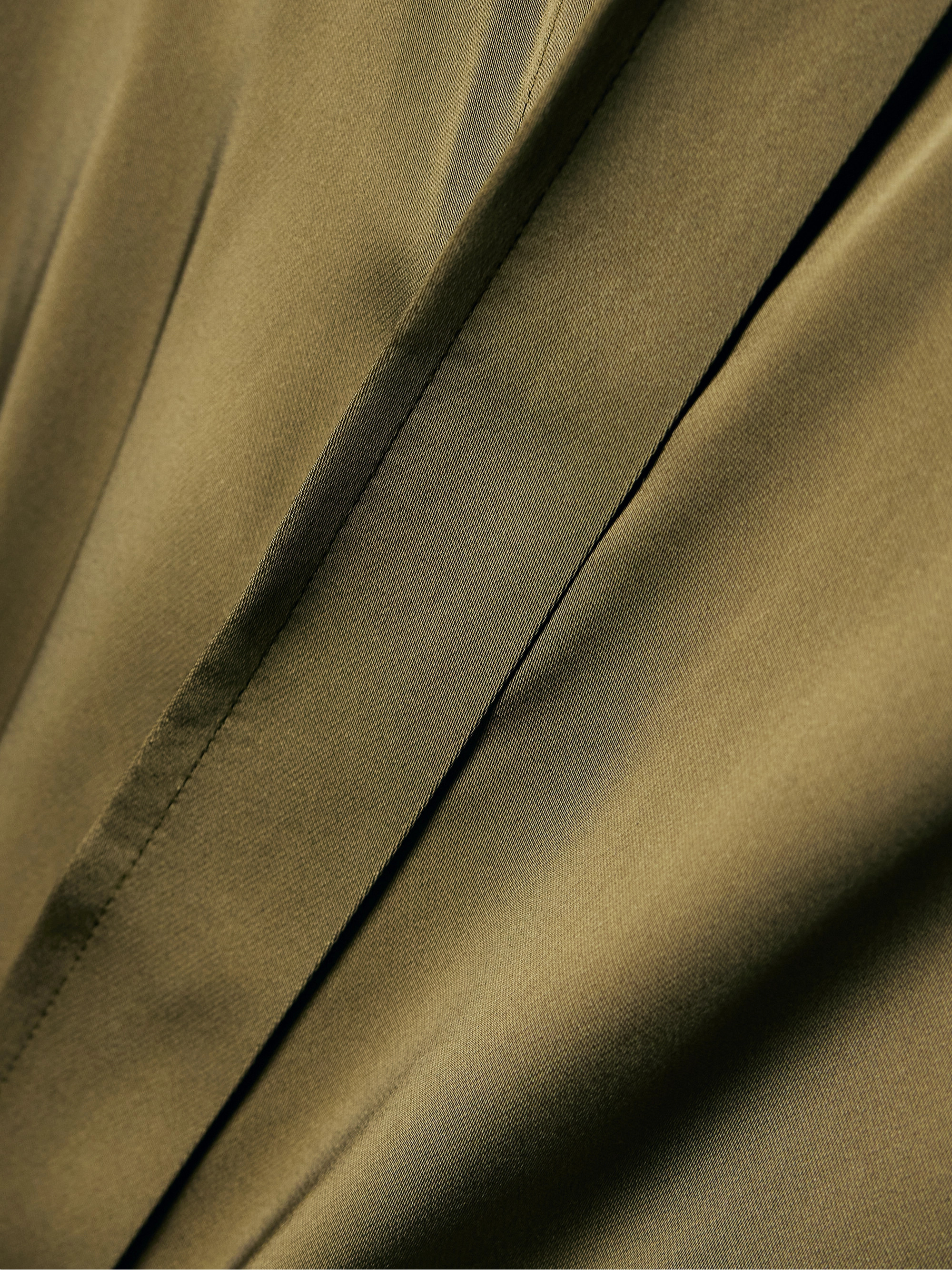Petar Petrov The Slippery belted satin midi shirt dress thumbnail