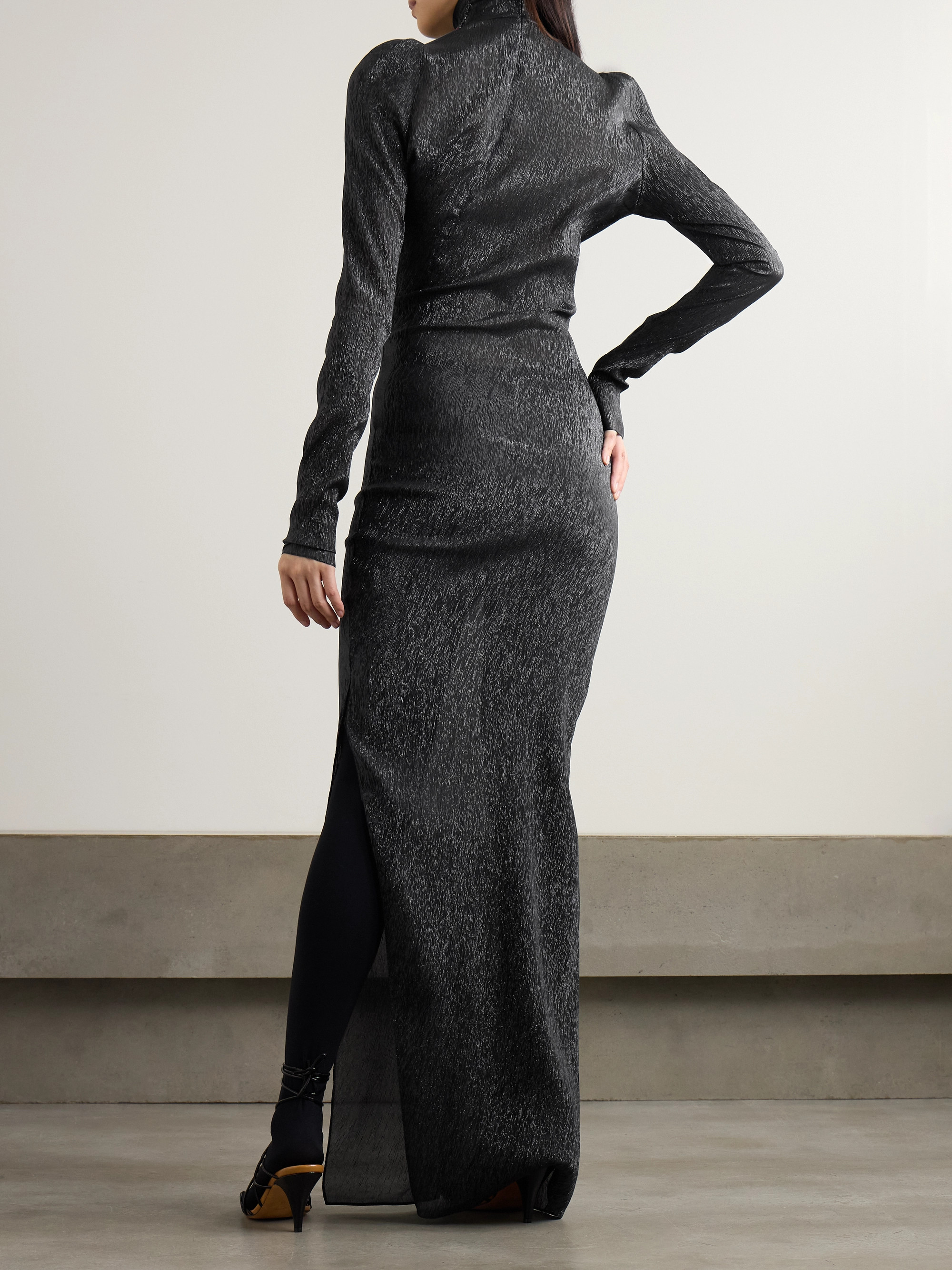 Petar Petrov Treasure metallic silk-blend maxi dress