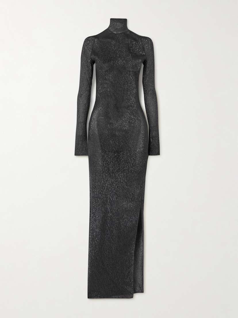 Petar Petrov Treasure Metallic Silk-blend Maxi Dress