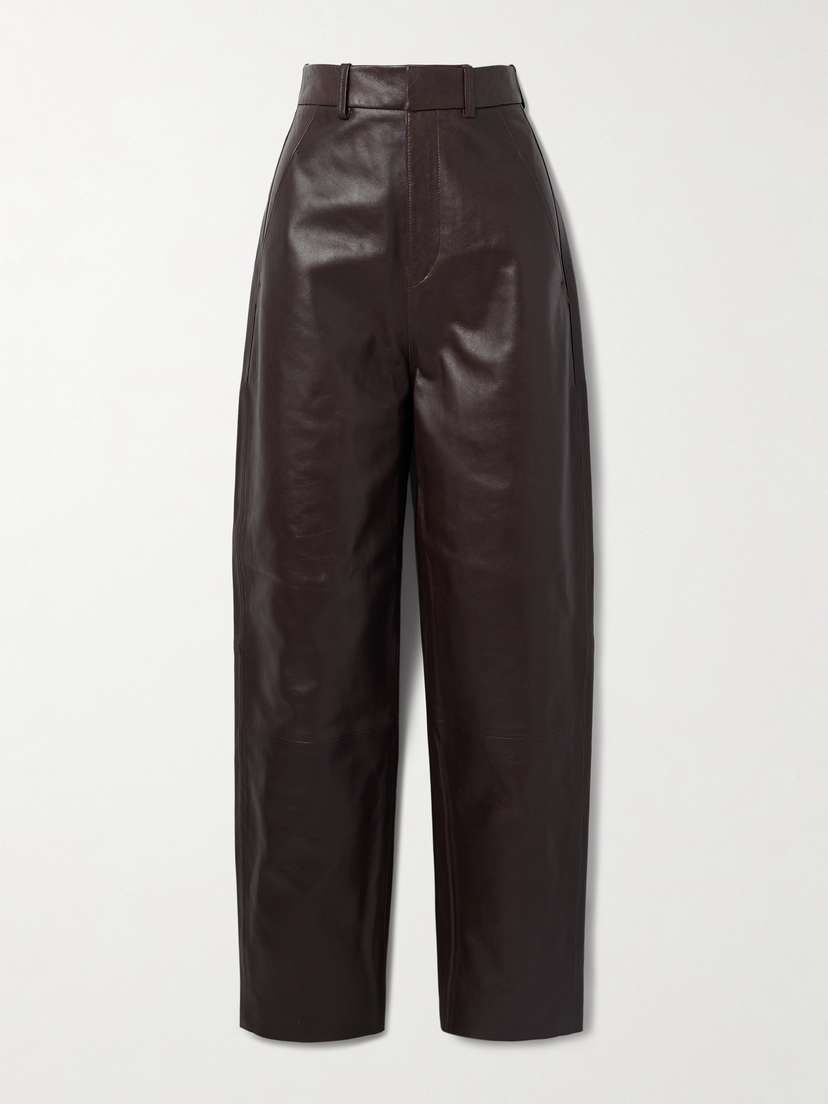 Petar Petrov Rowdy Leather Tapered Pants