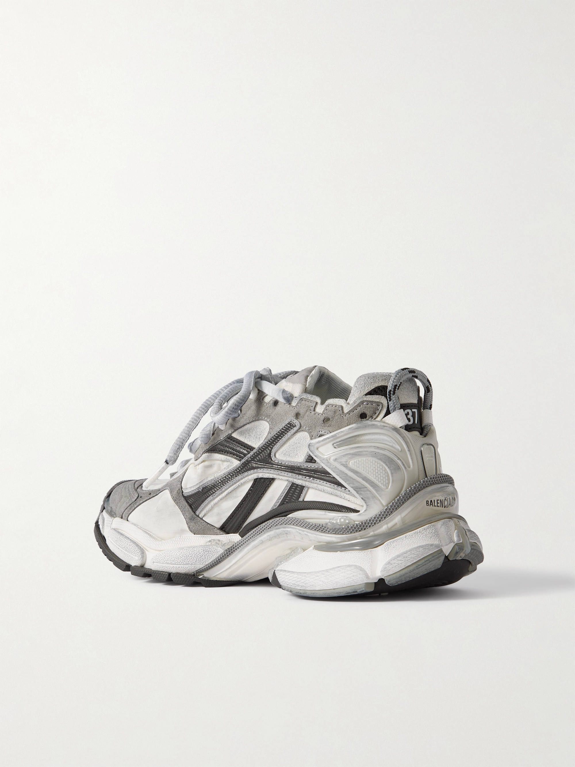 Balenciaga Runner suede and rubber-trimmed shell sneakers thumbnail
