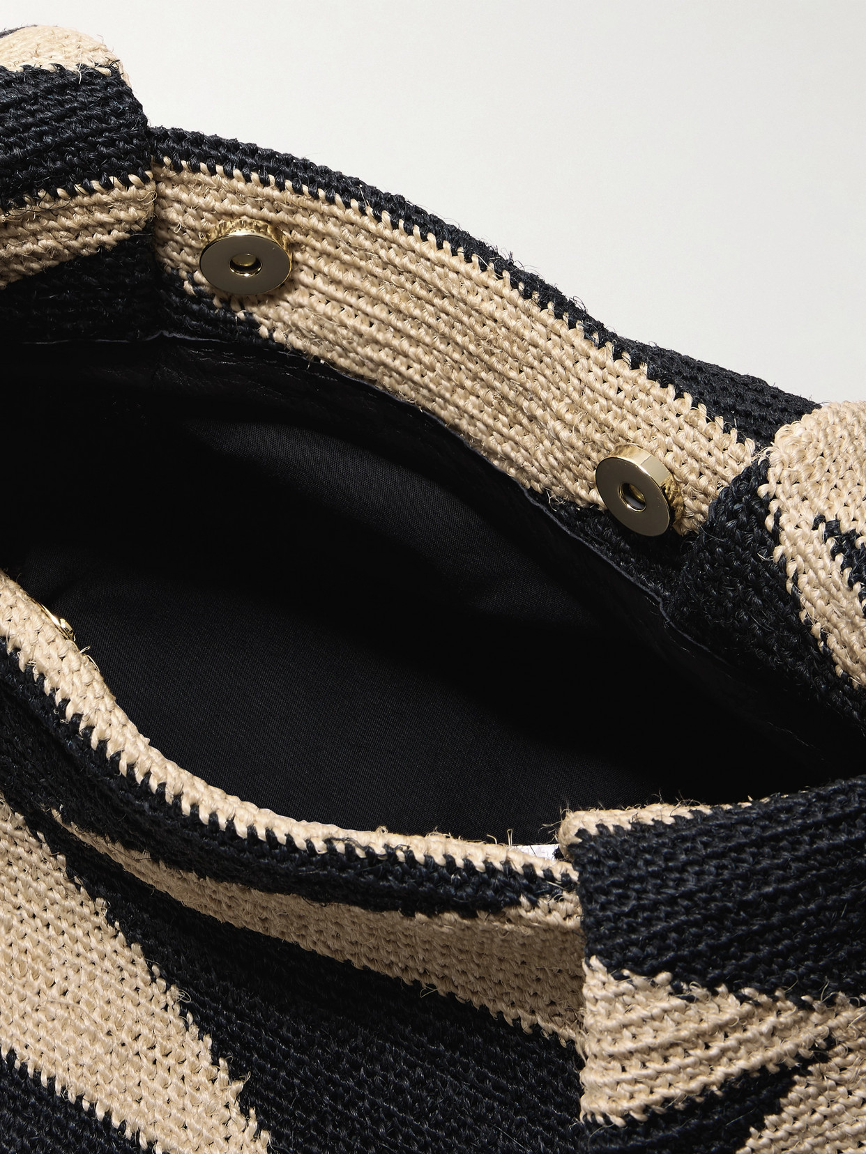 Sensi Studio Medium Two-tone Sisal Clutch In Neutrals