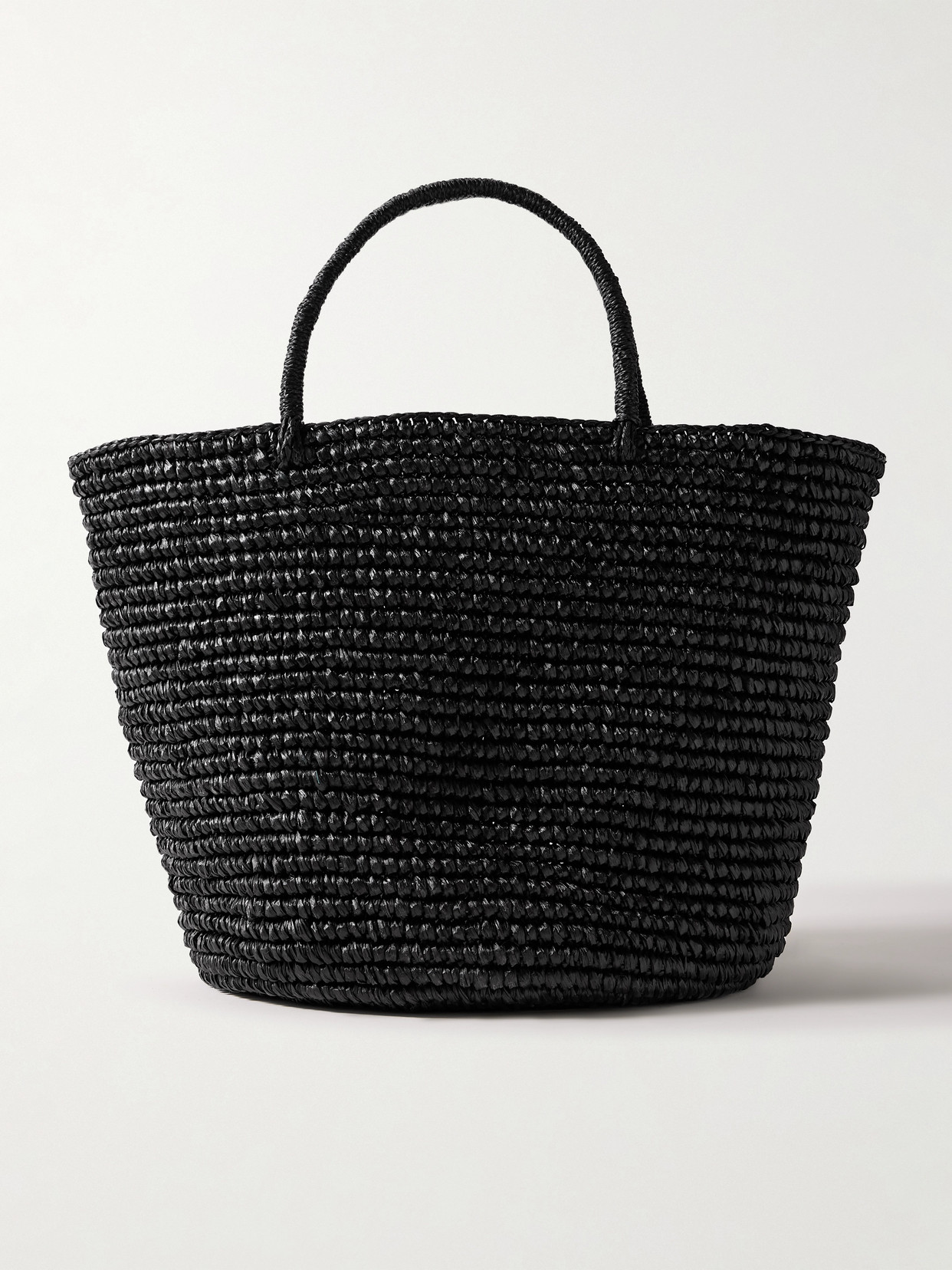 Sensi Studio Large Straw Tote In Black