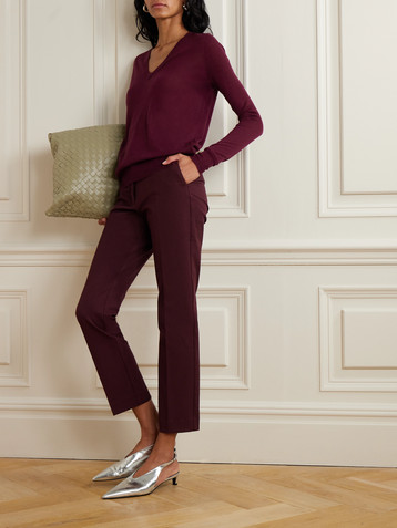 JOSEPH Coleman stretch-gabardine straight-leg pants