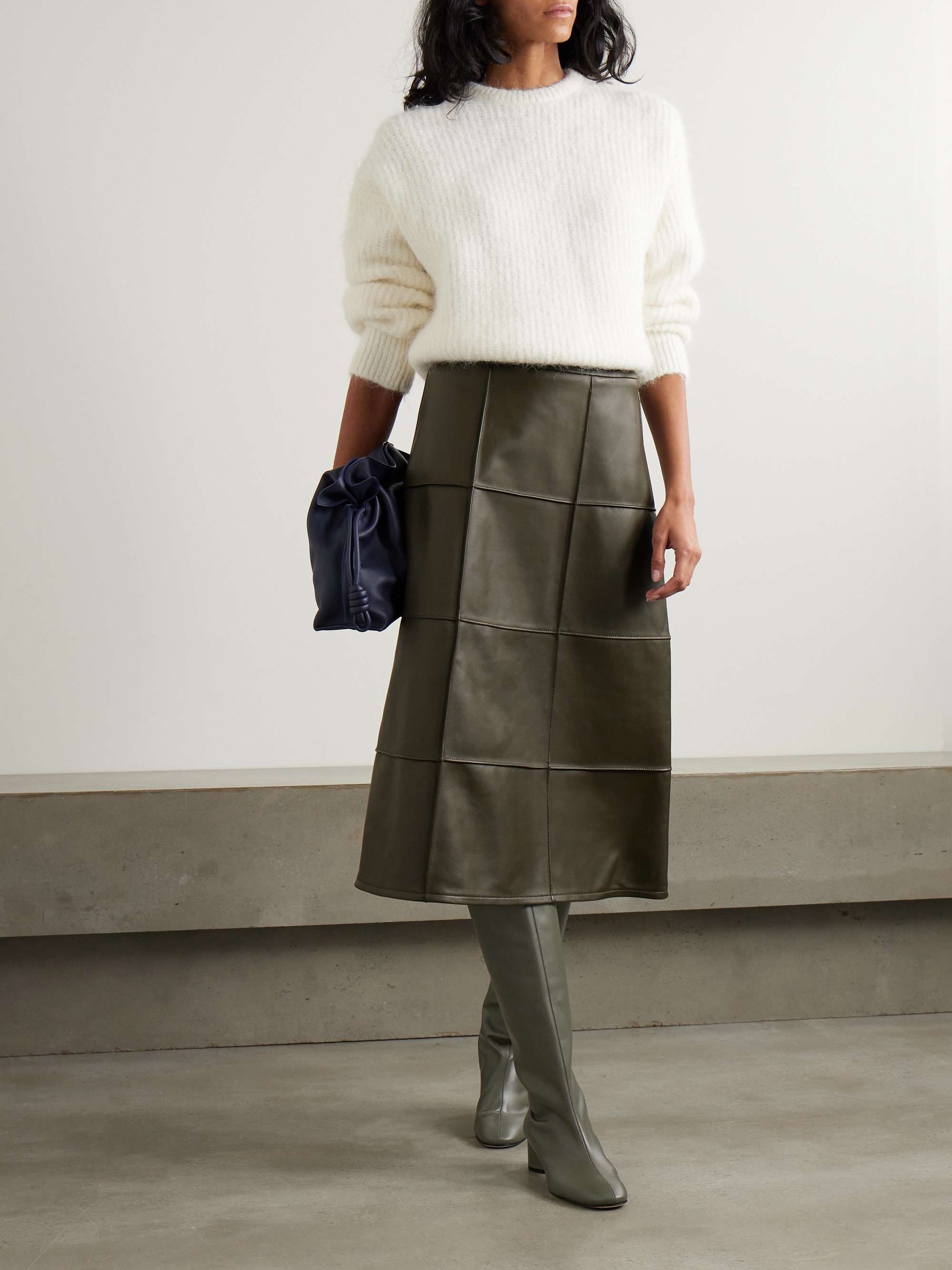 Joseph leather midi skirt store