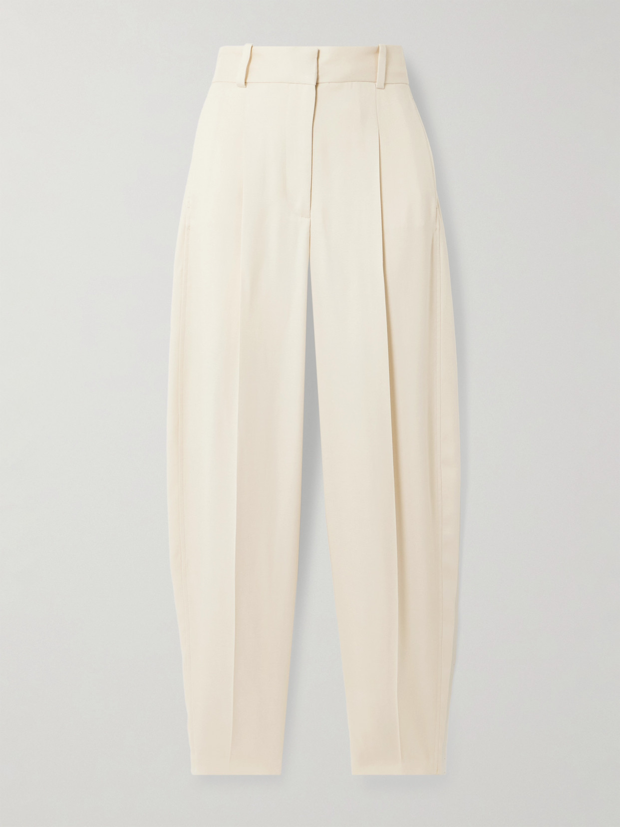 Joseph Germain Pleated Twill Tapered Pants In Cream