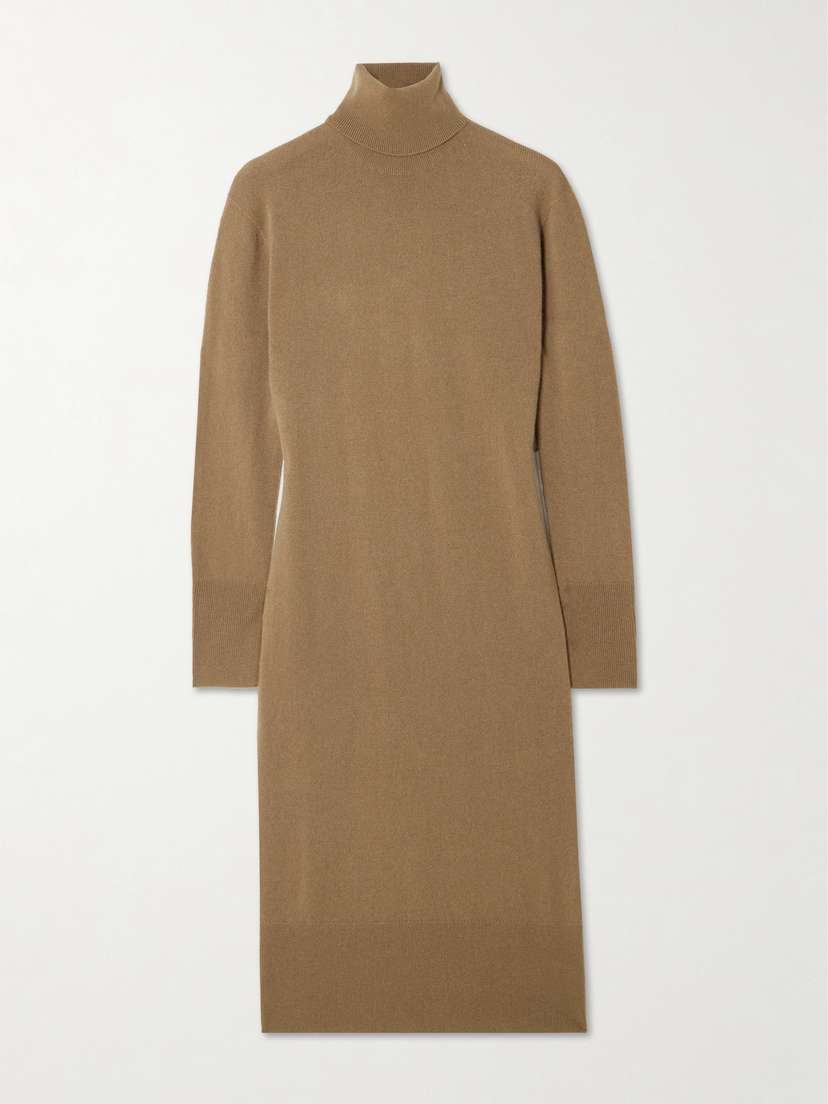 Joseph Cashmere Turtleneck Midi Dress