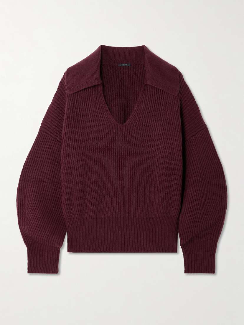 Joseph Ribbed Wool, Cashmere And Silk-blend Sweater - x large