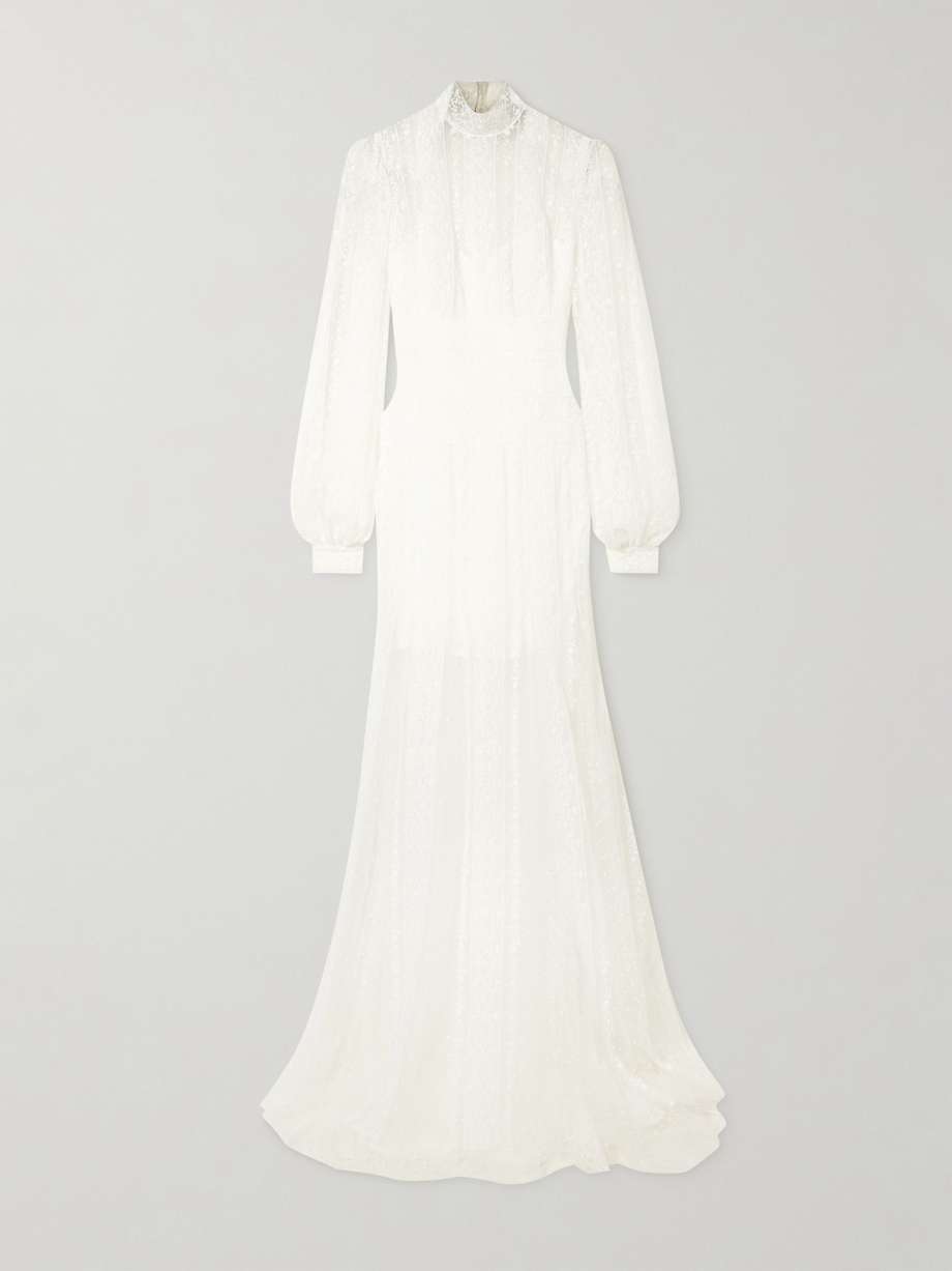 theia embroidered tulle gown