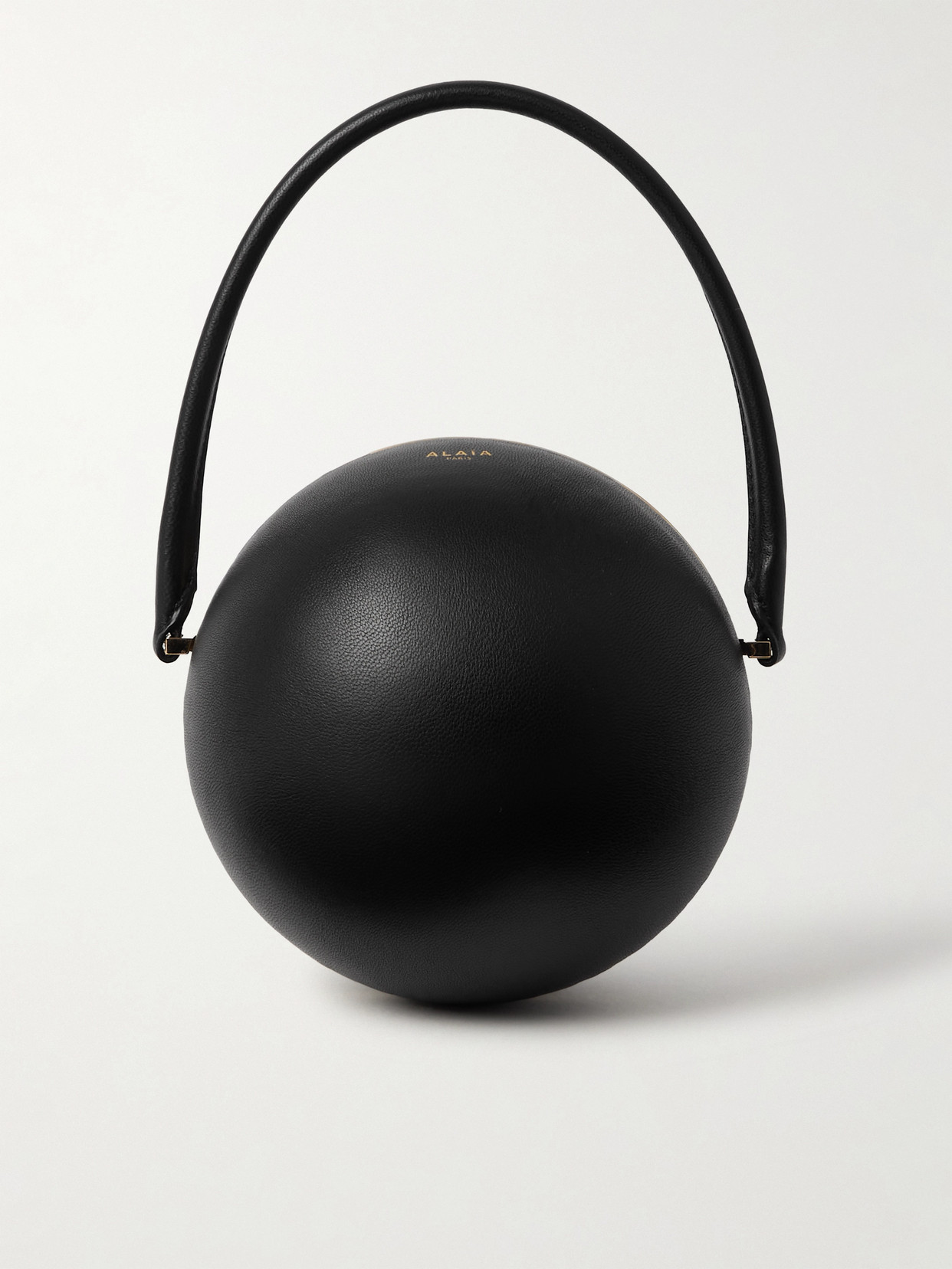 Alaïa Leather Spherical Top-handle Bag In Black