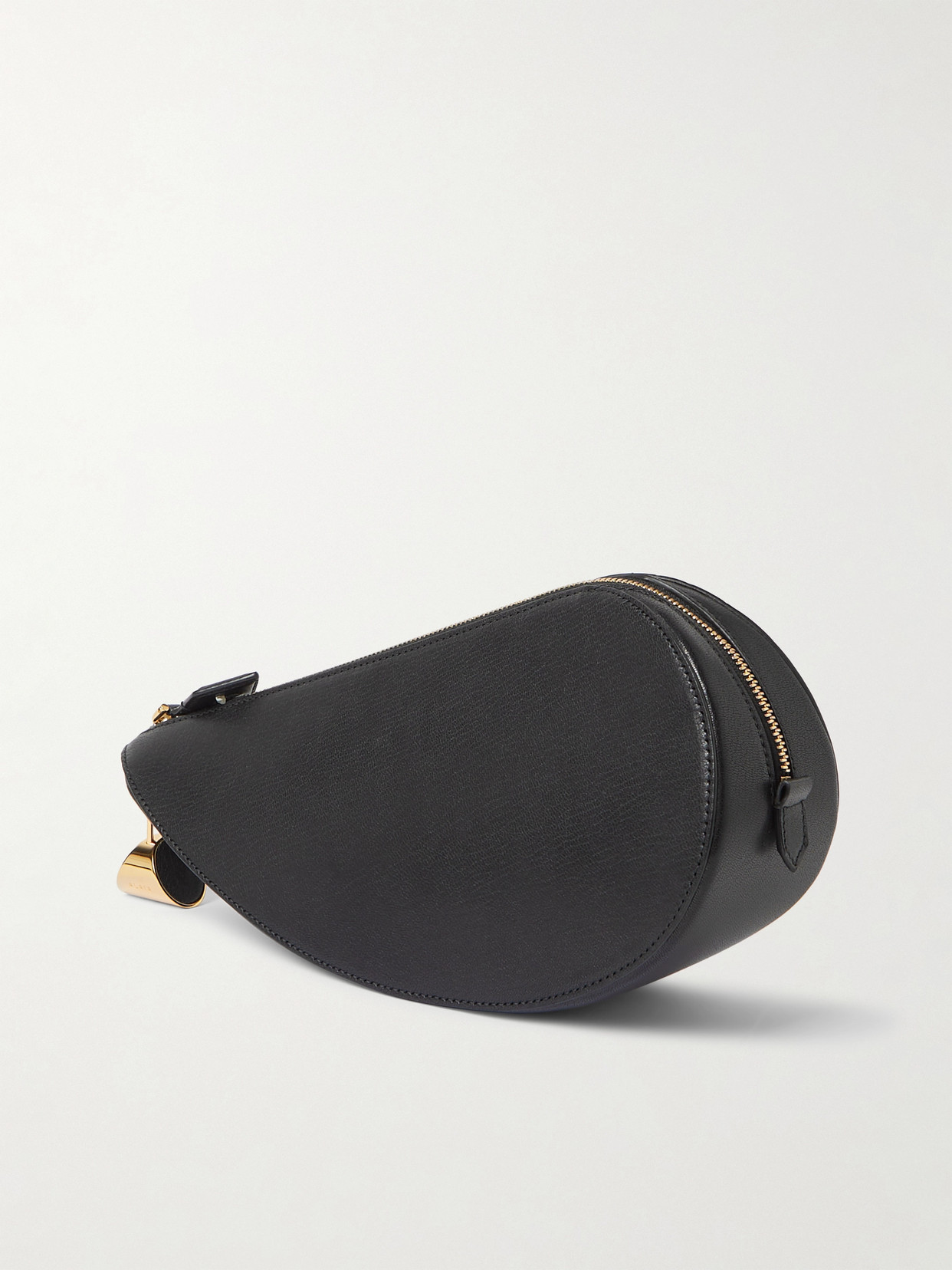 Alaïa Le Demi-caur Leather Clutch In Black