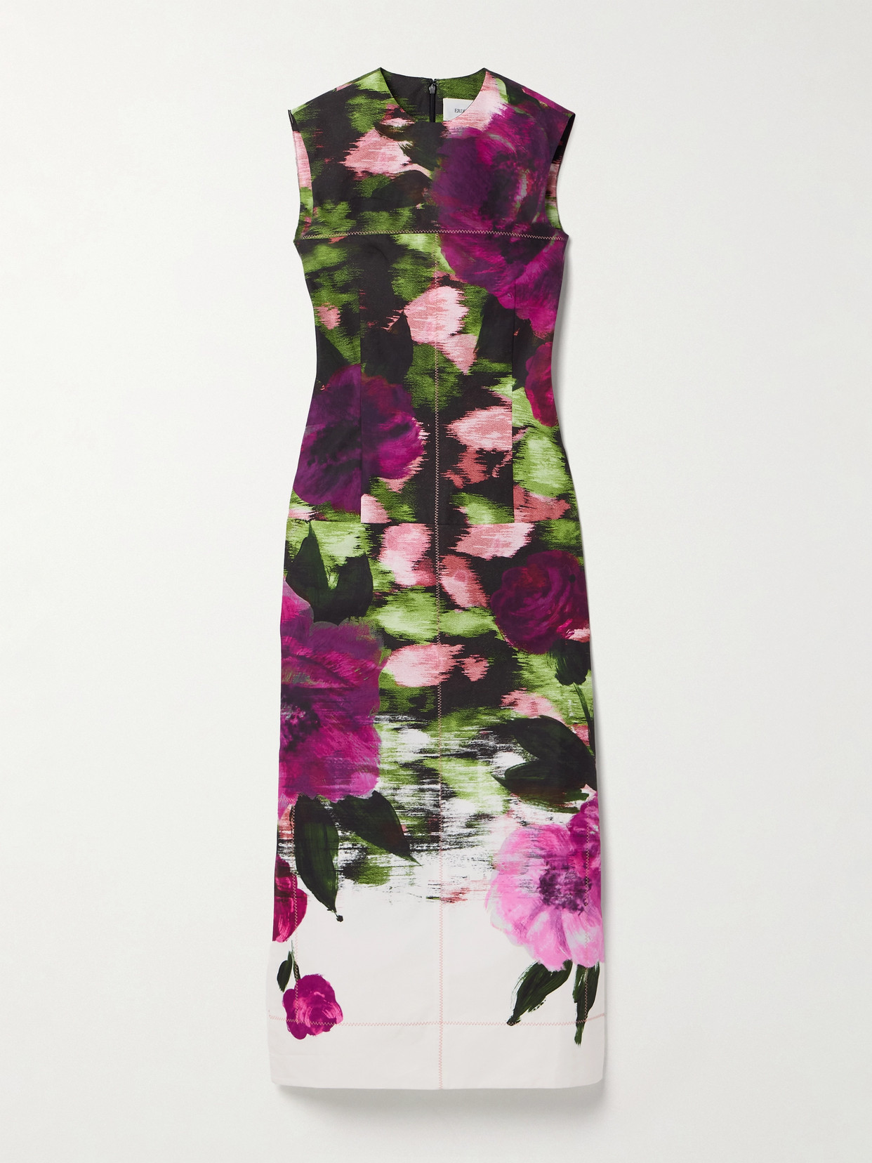 Erdem - Floral-print Cotton-faille Midi Dress - Multi