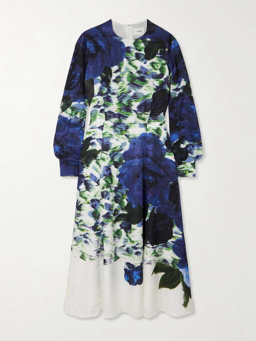 Erdem Printed Jacquard Midi Dress