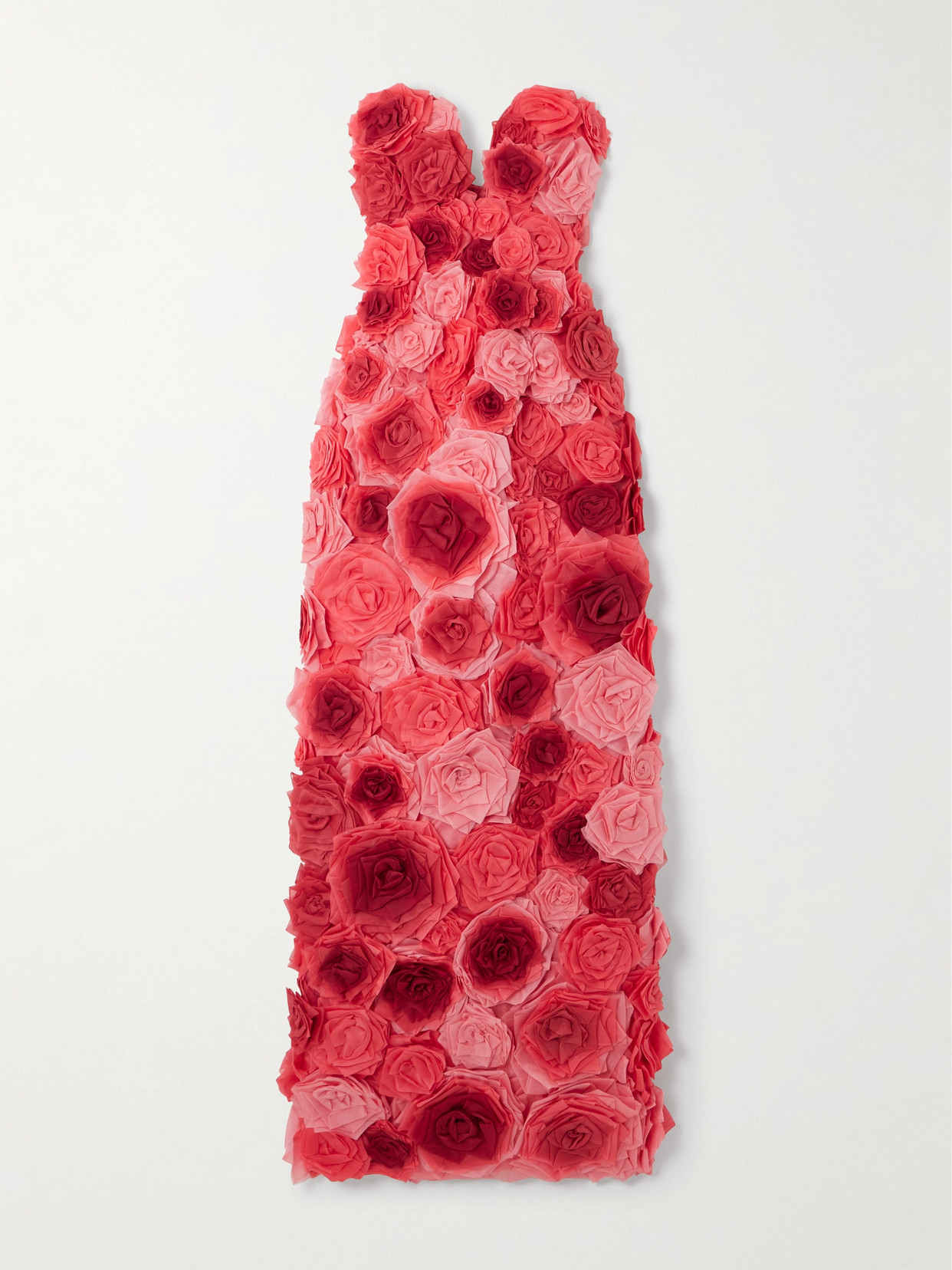 Erdem Embellished Off-the-shoulder Silk-chiffon Gown In Pink