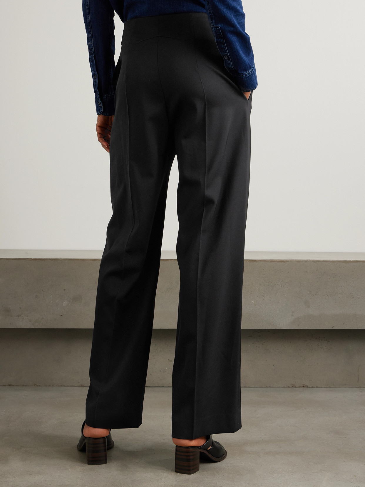 Patou Large Belt Trousers In Black