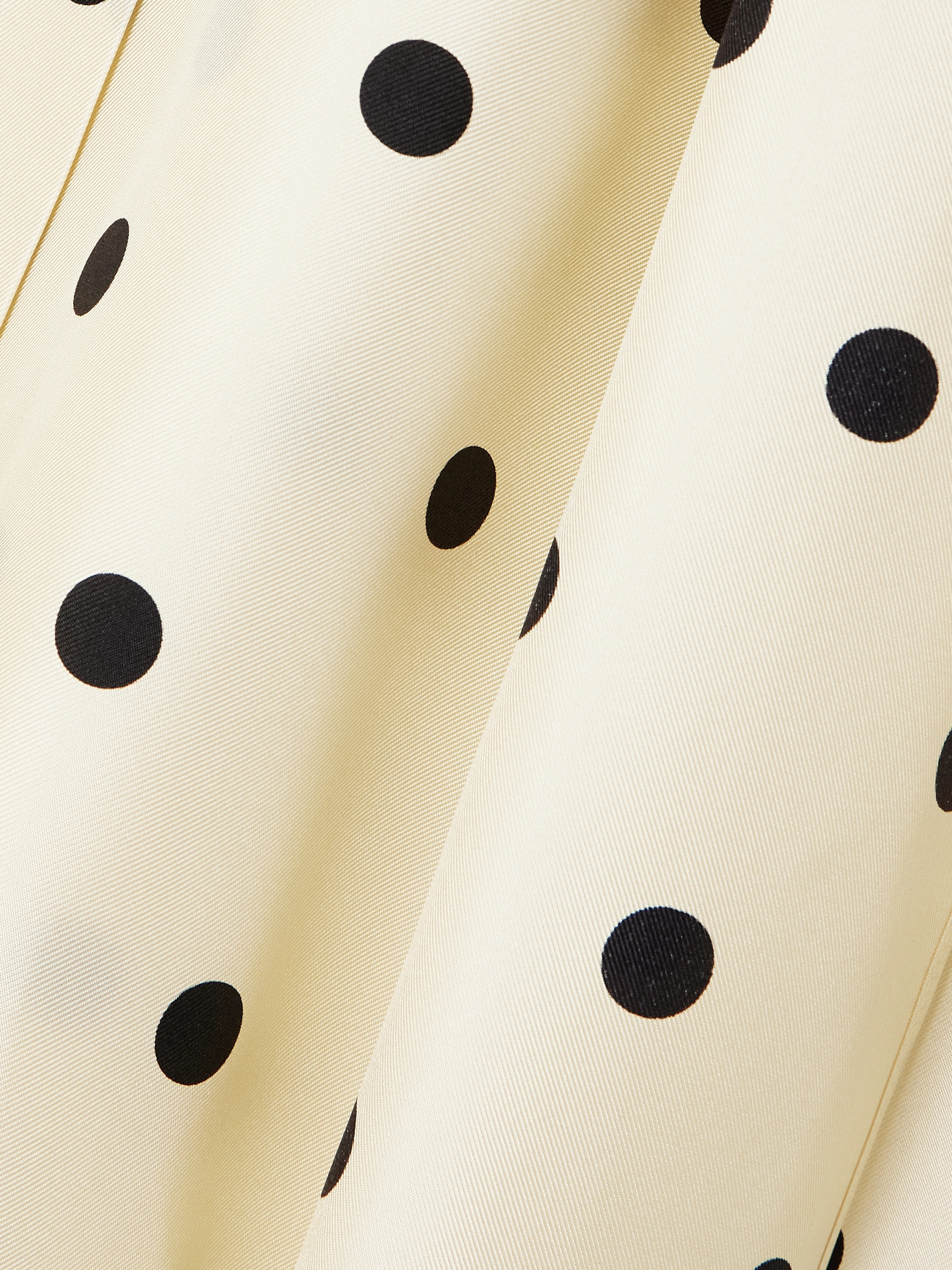 Patou Pussy-bow polka-dot silk-twill blouse