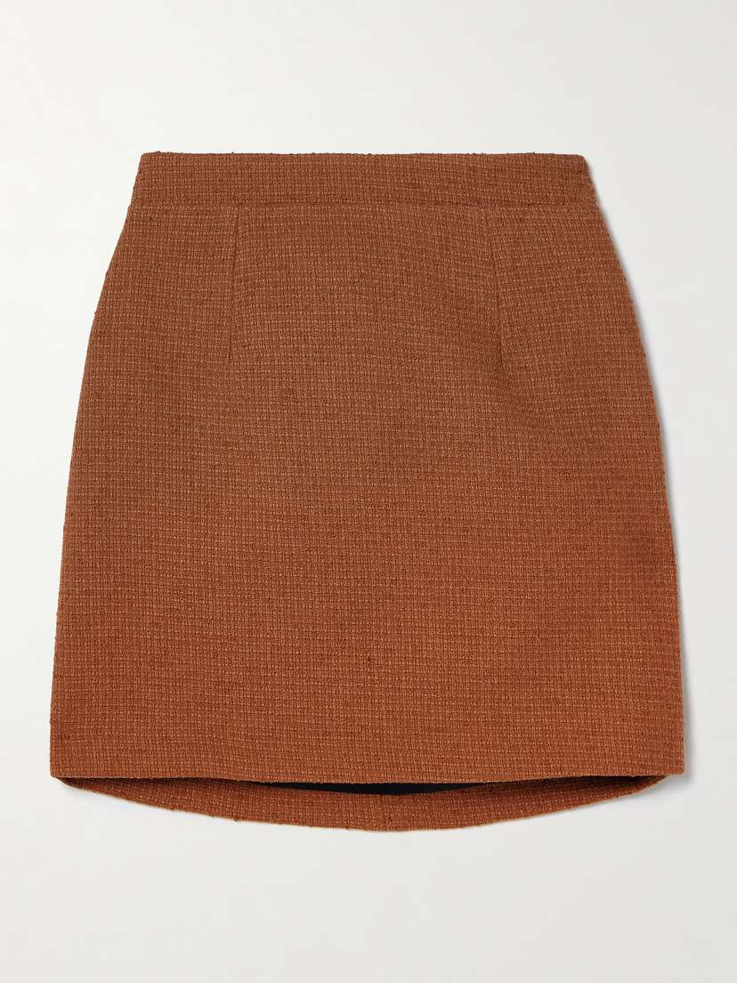 Patou Wool-blend Tweed Mini Skirt