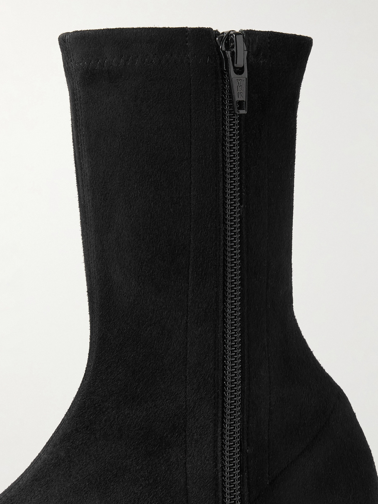 The Row Uxor Suede Ankle Boots In Black