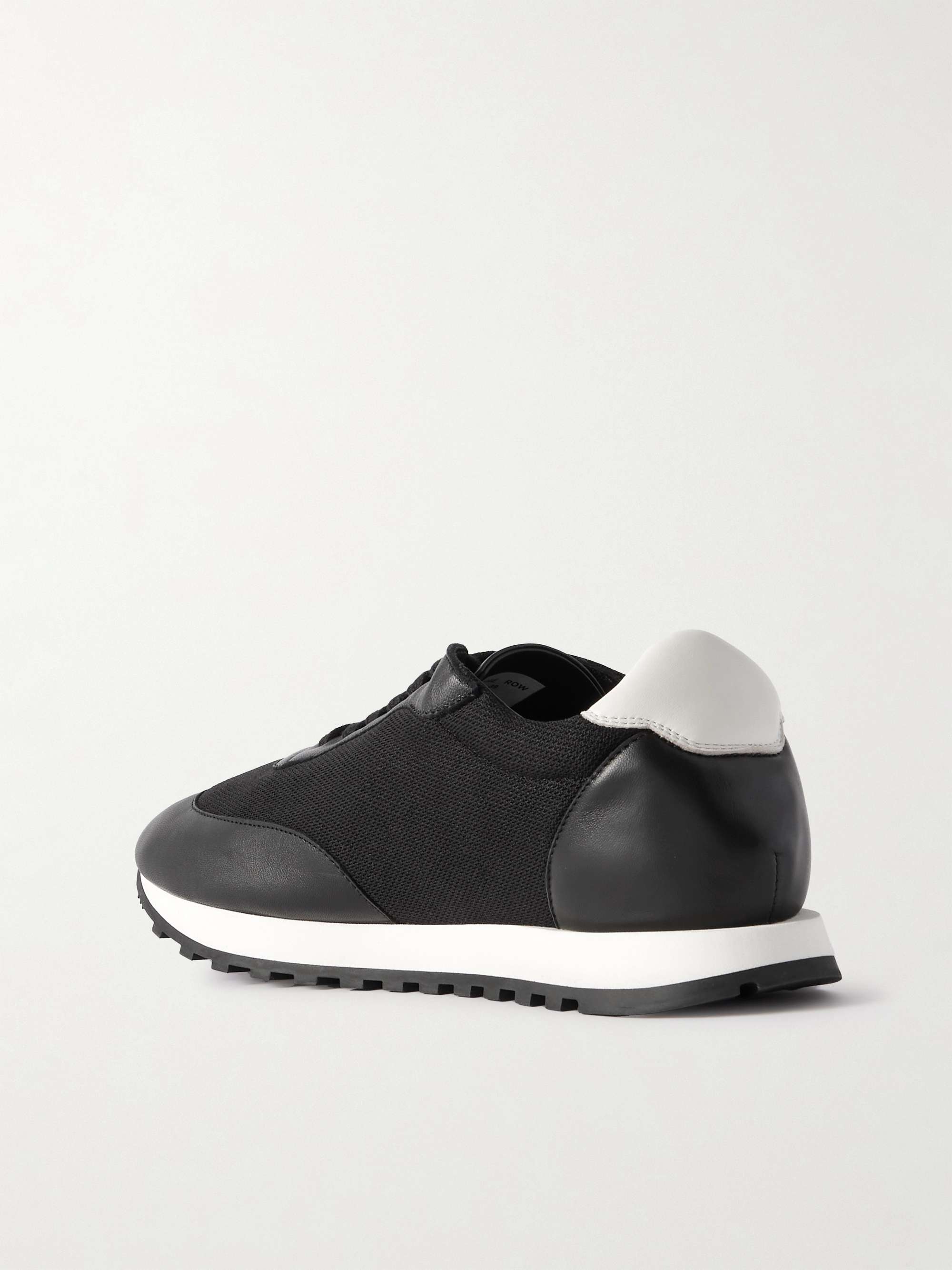 THE ROW Owen Runner leather and mesh sneakers