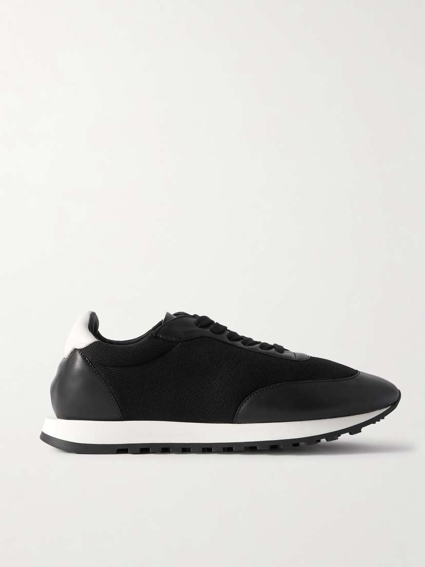 The Row Owen Runner Leather And Mesh Sneakers