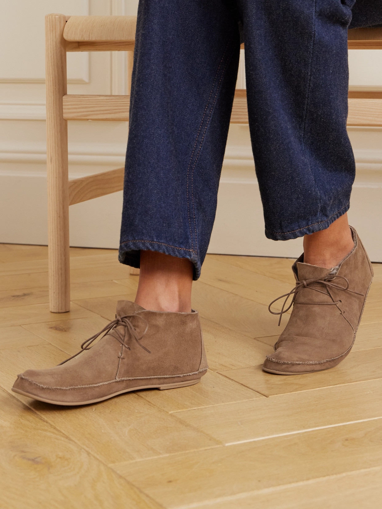Tyler Shearling-Lined Ankle Boots