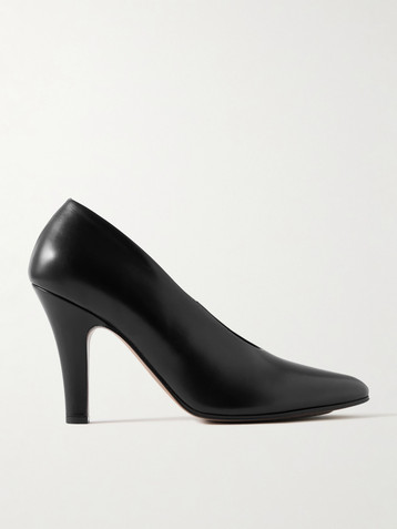 The Row Prudens leather pumps