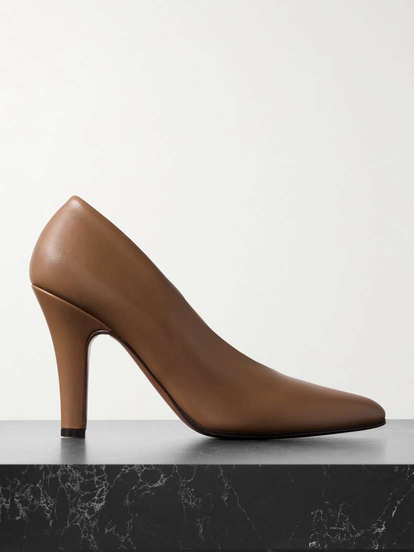 The Row Prudens Leather Pumps