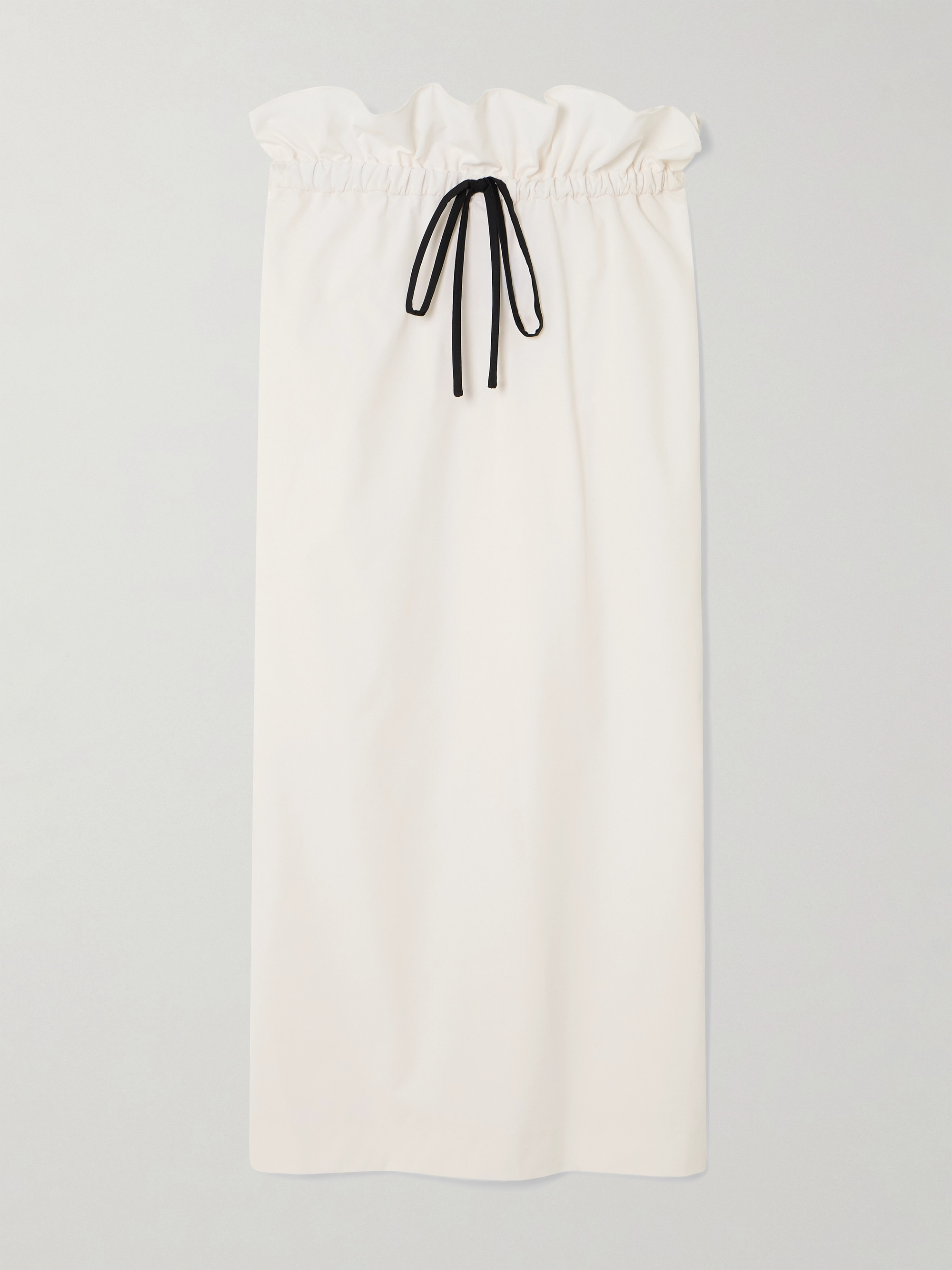 Kika Vargas Naomi ruffled twill midi skirt thumbnail