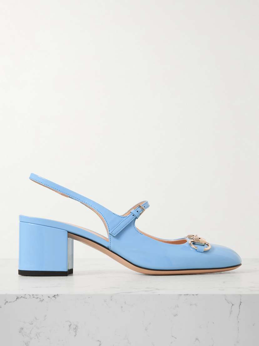 Gucci Lady Horsebit-detailed Patent-leather Mary Jane Pumps