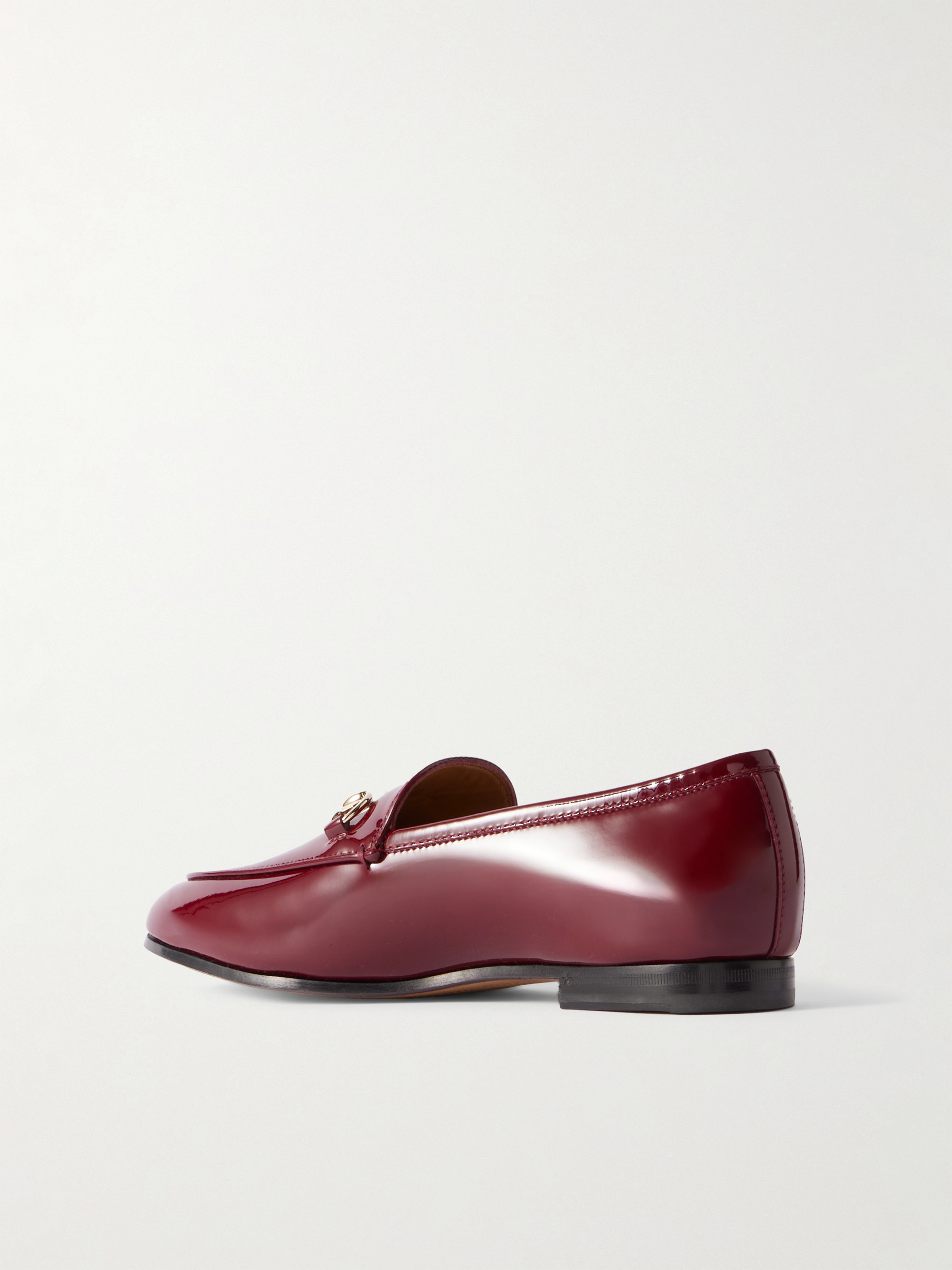 Gucci Jordaan horsebit-detailed patent-leather loafers