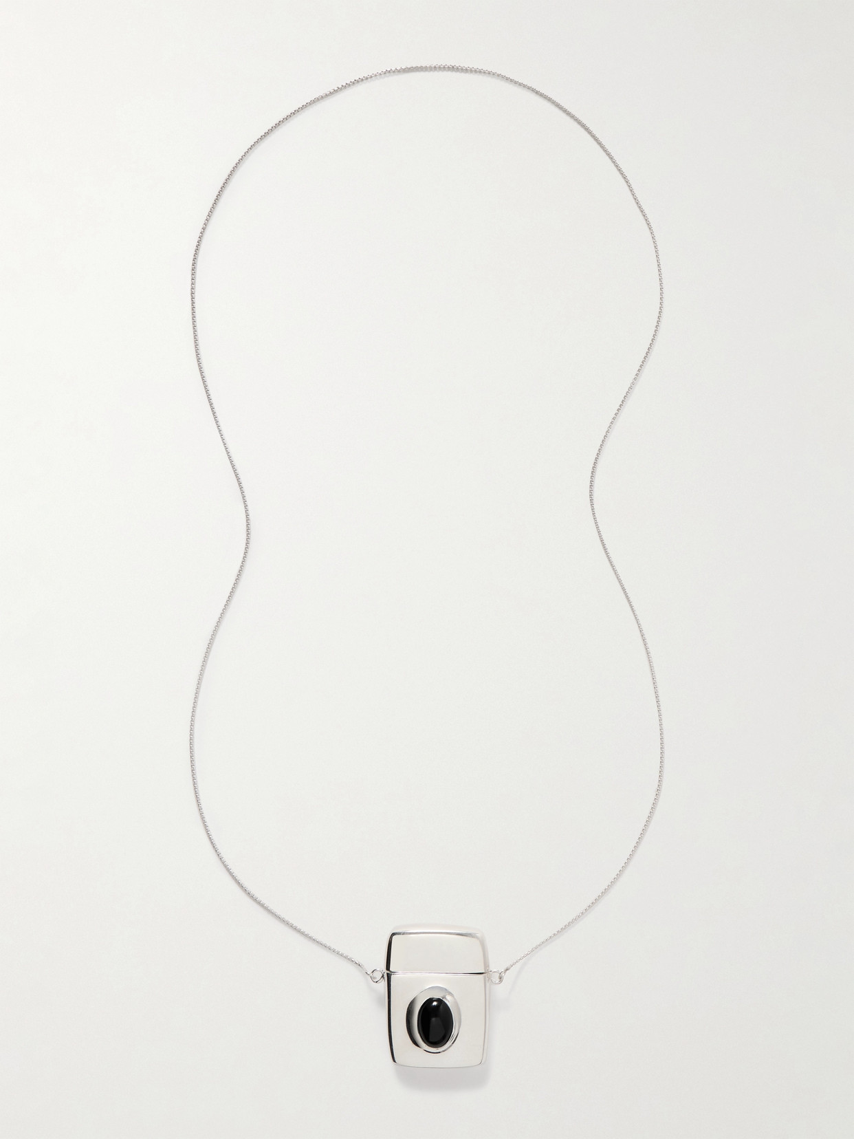 Sophie Buhai Matchbank Silver Onyx Necklace